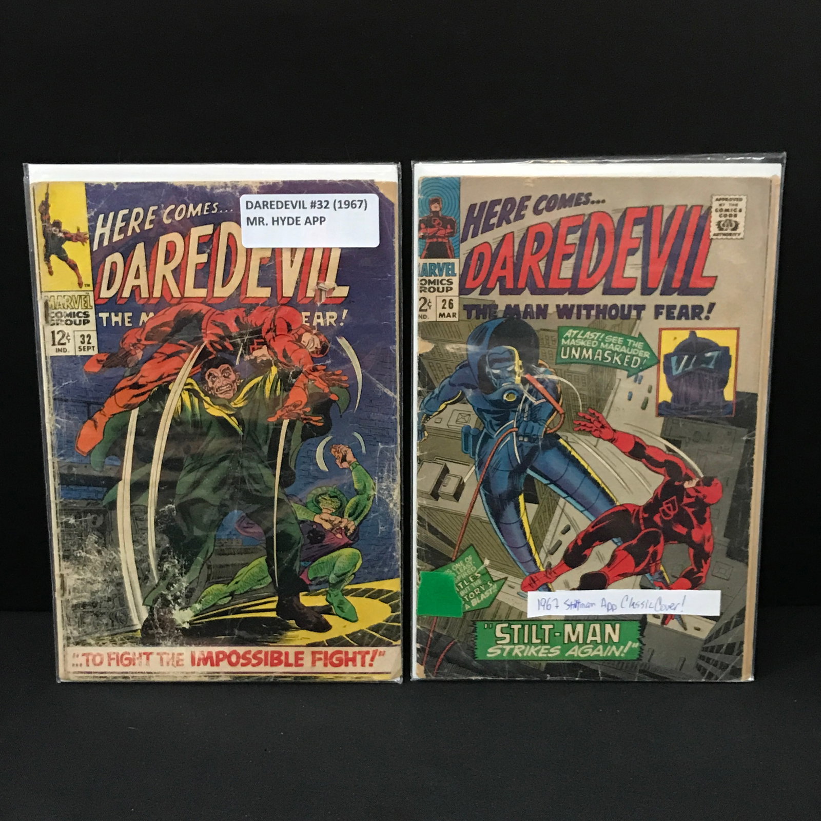SILVER AGE DAREDEVIL COMIC BOOK LOT: Prices are in Canadian dollars