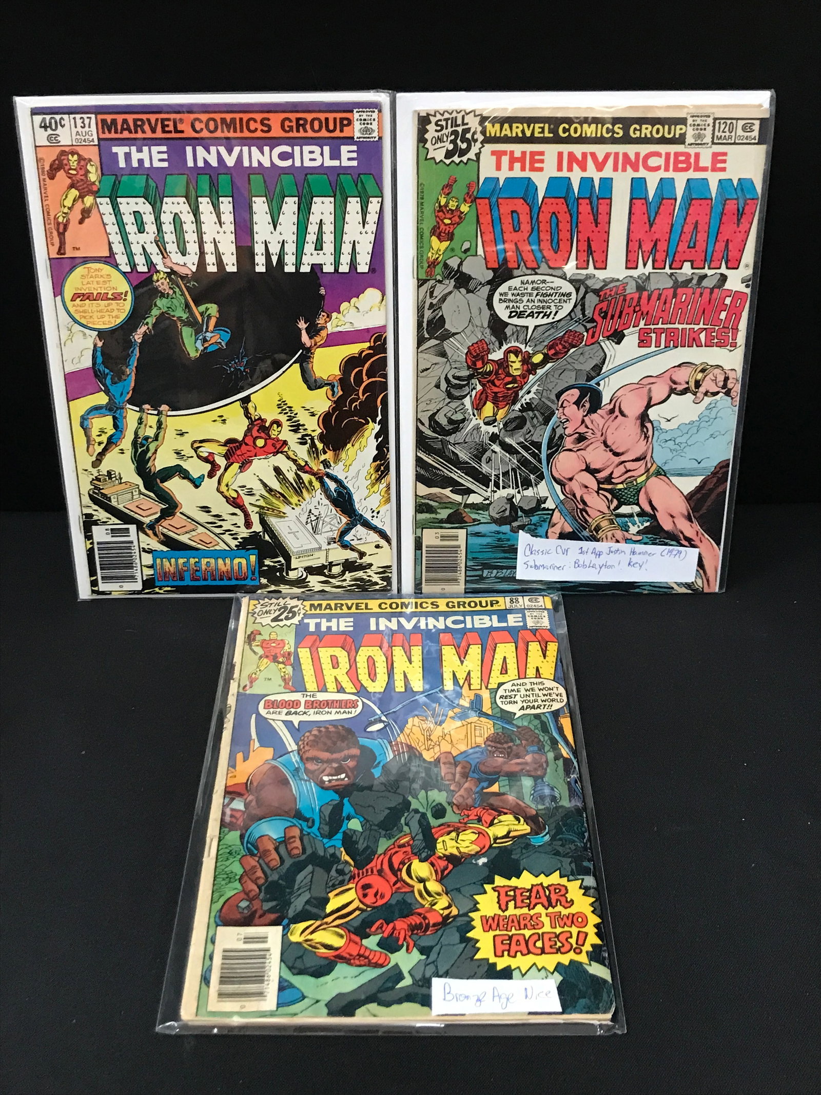 MARVEL COMICS IRON MAN COMIC BOOK LOT: Prices are in Canadian dollars