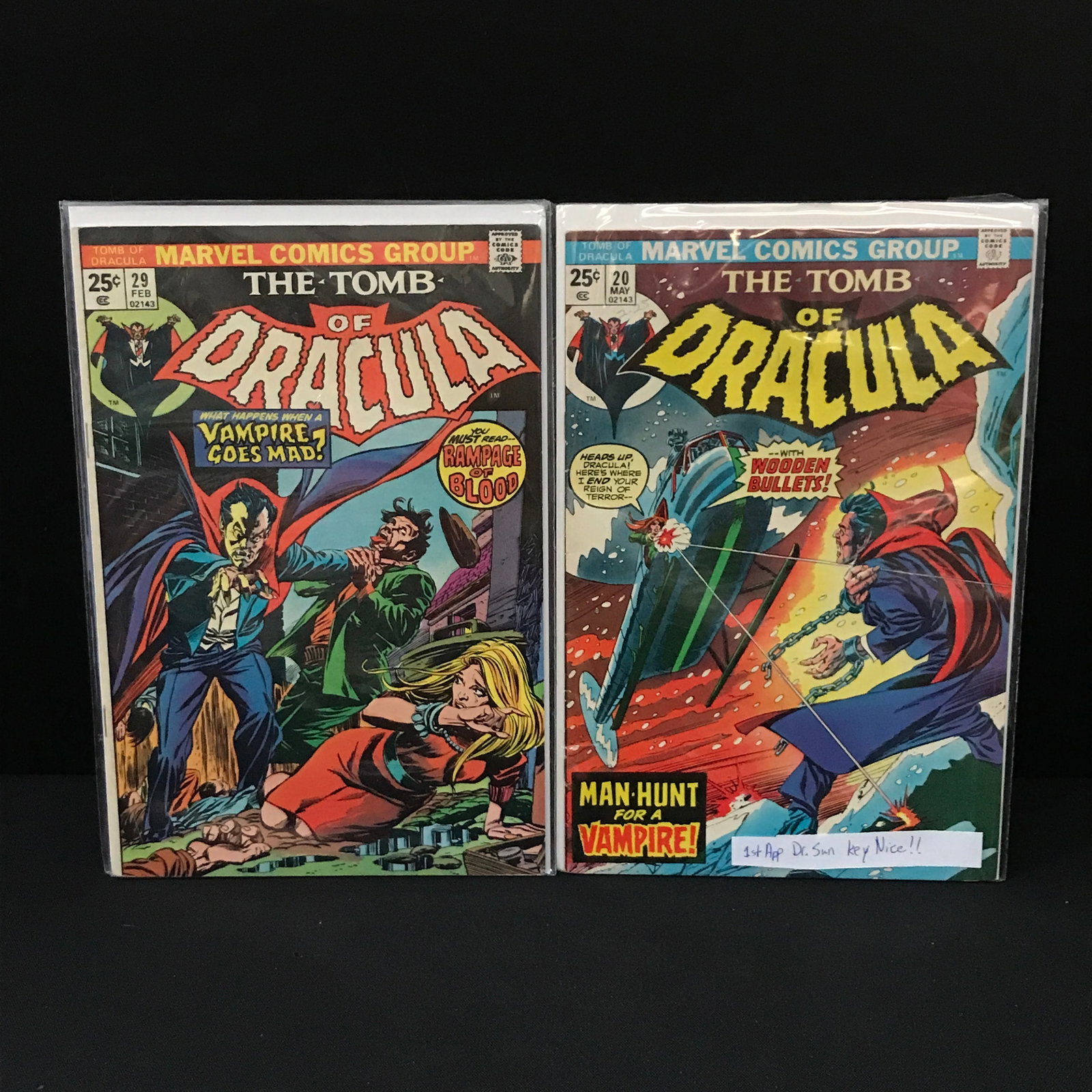 MARVEL COMICS TOMB OF DRACULA COMIC BOOK LOT: Prices are in Canadian dollars