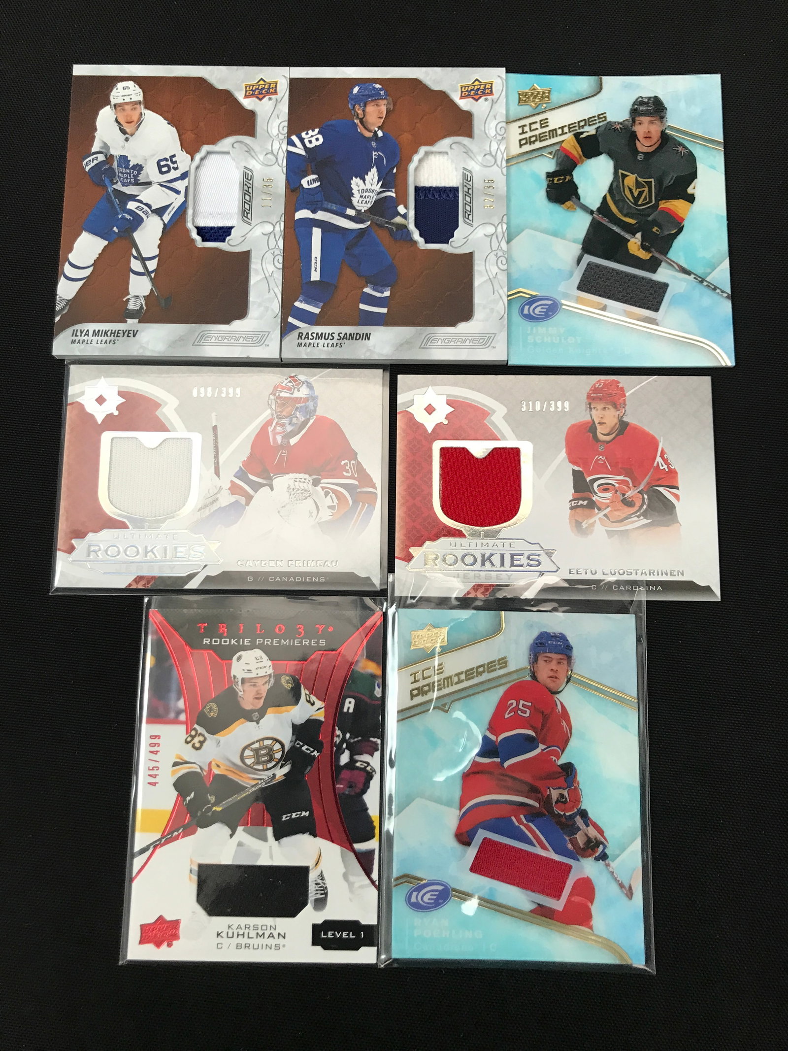 LOT OF 8 UPPER DECK PATCH TRADING CARDS: Prices are in Canadian dollars