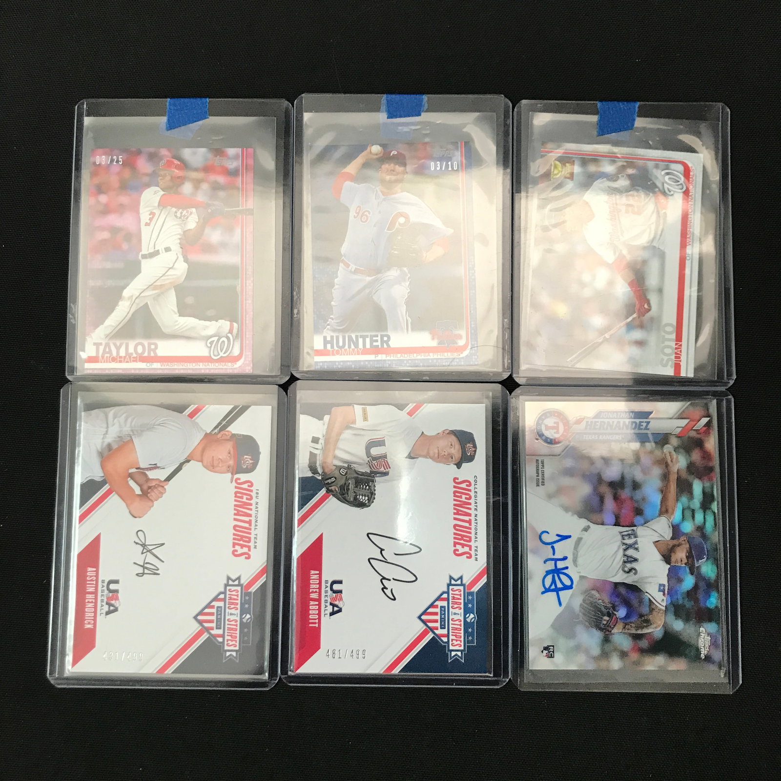 LOT OF 6 BASEBALL TRADING CARDS - INCLUDING 3 SIGNED: Prices are in Canadian dollars