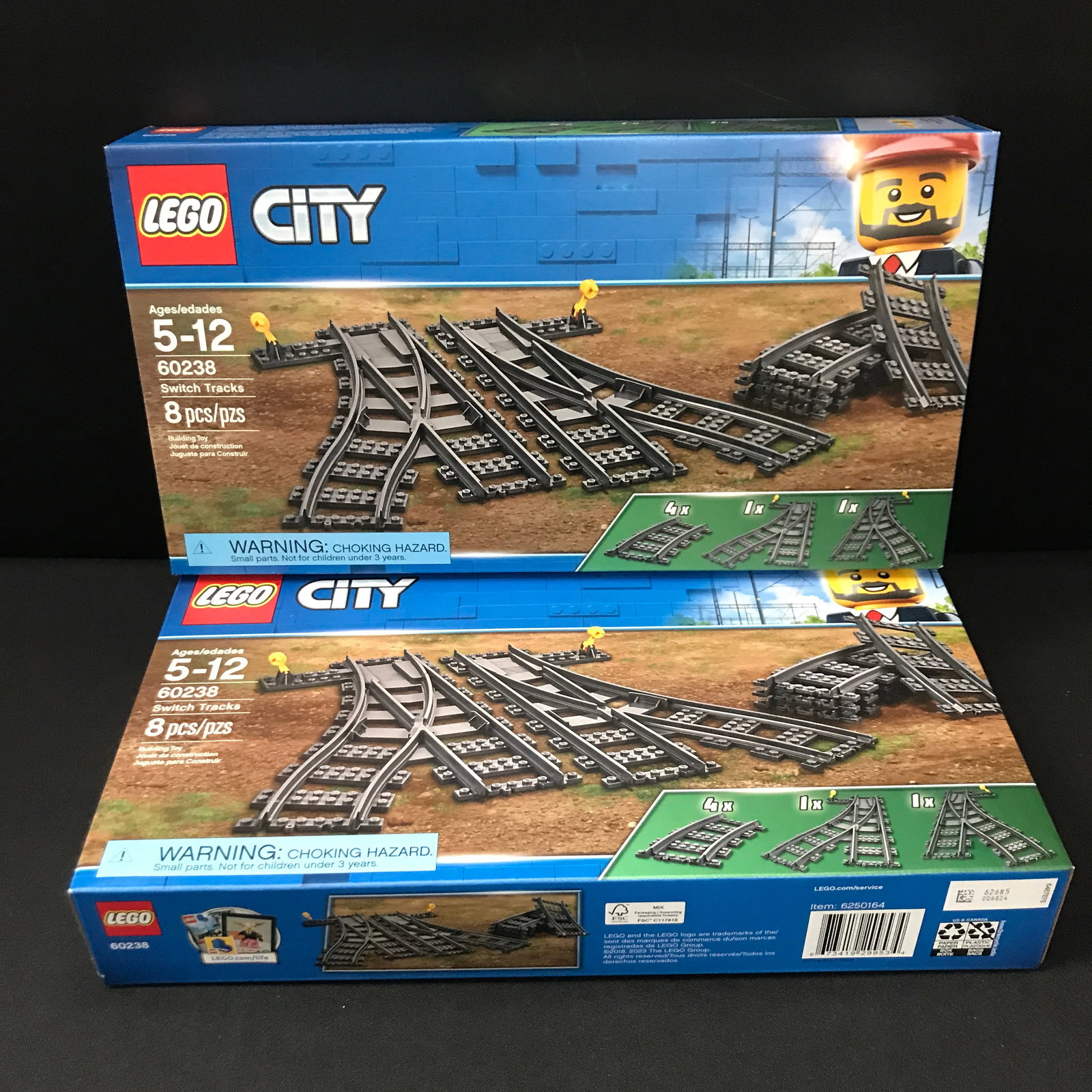 LOT OF 2 LEGO CITY #60238 SWITCH TRACKS SETS SEALED IN ORIGINAL PACKAGING: Prices are in Canadian dollars