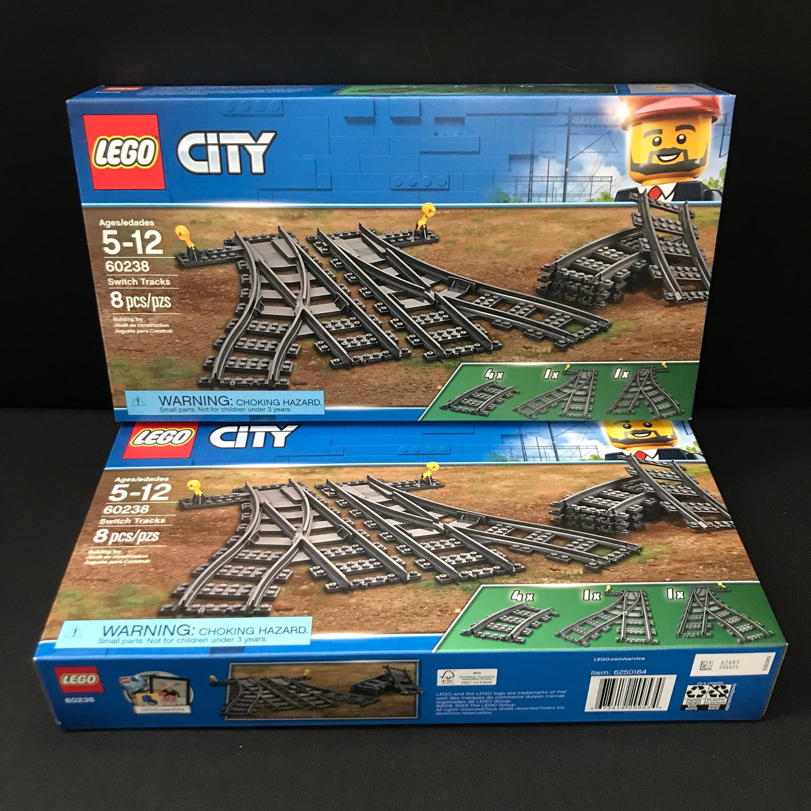 LOT OF 2 LEGO CITY #60238 SWITCH TRACKS SETS SEALED IN ORIGINAL PACKAGING: Prices are in Canadian dollars