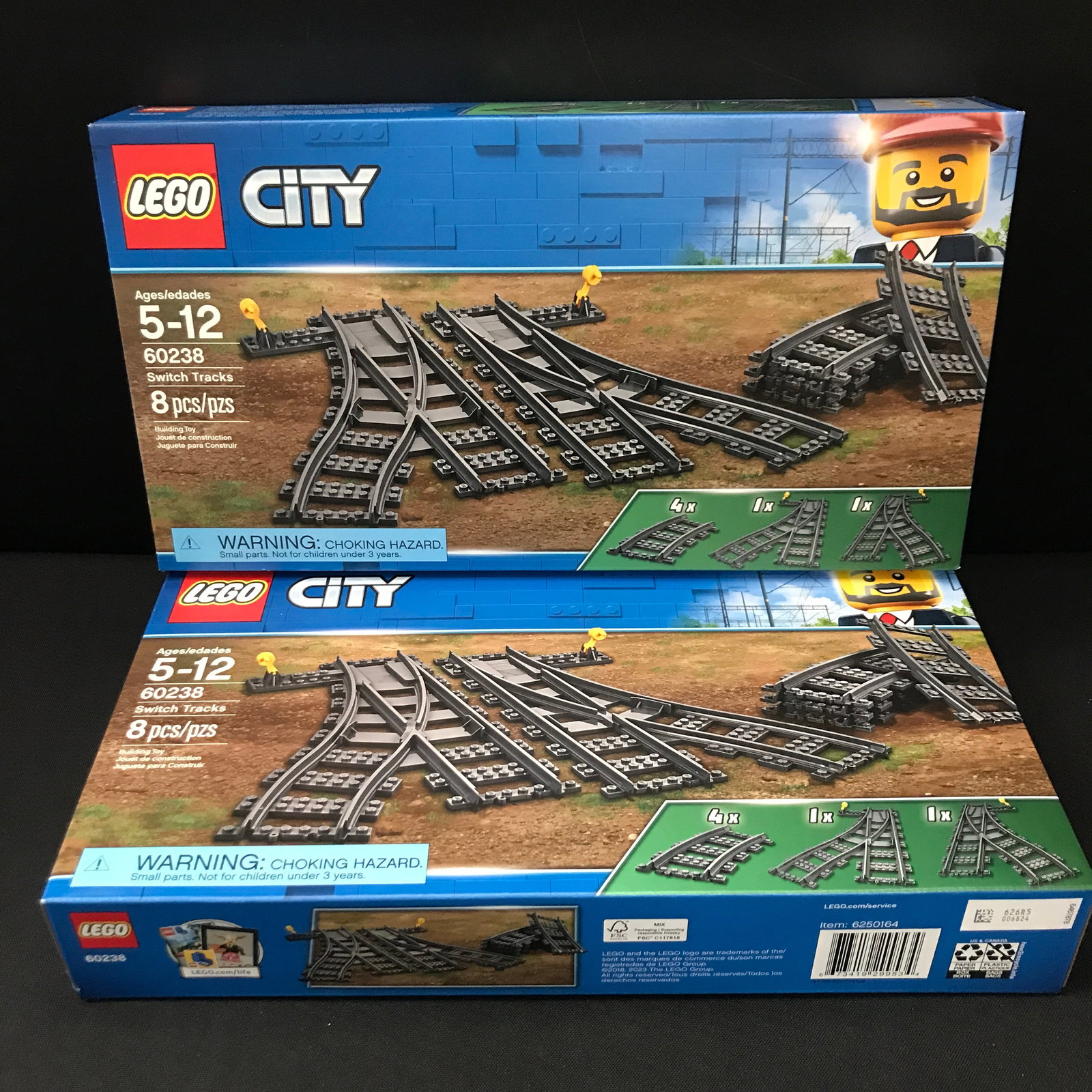 LOT OF 2 LEGO CITY #60238 SWITCH TRACKS SETS SEALED IN ORIGINAL PACKAGING: Prices are in Canadian dollars