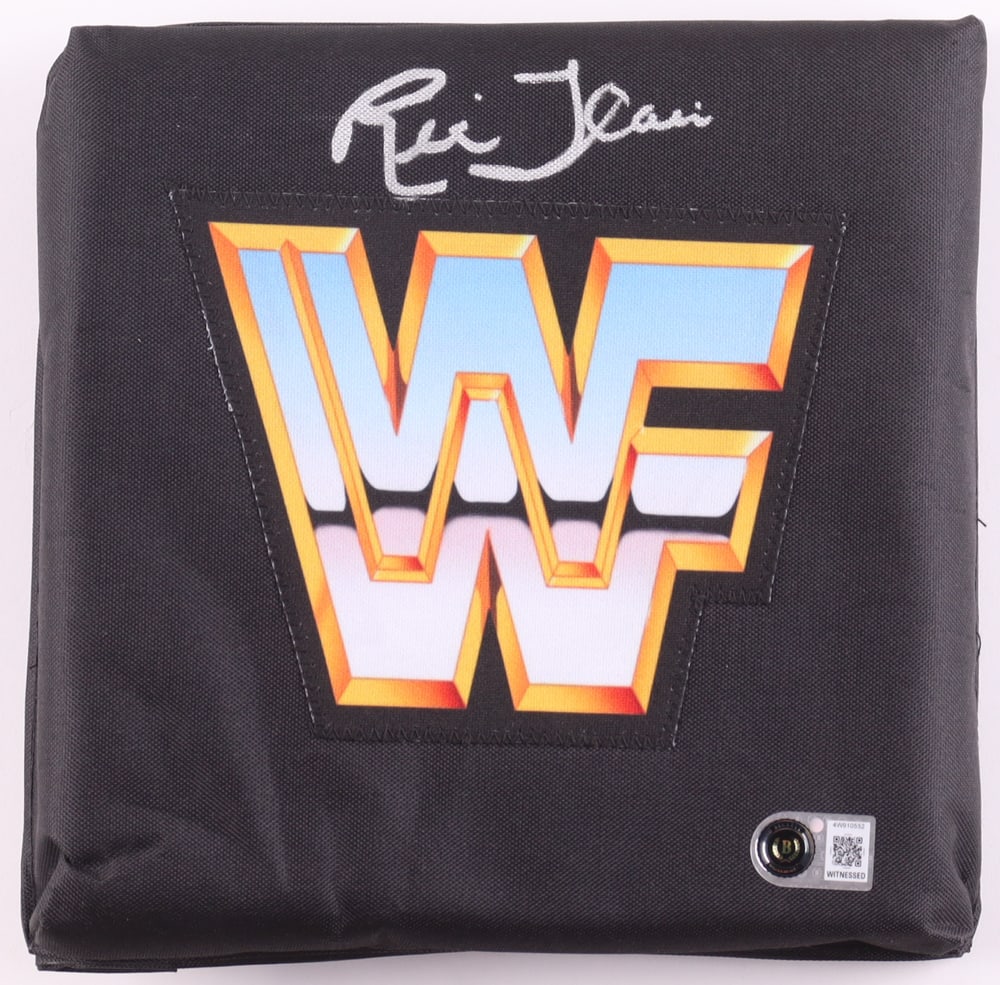 RIC FLAIR SIGNED WWF TURN BUCKLE - BECKETT COA: Prices are in Canadian dollars