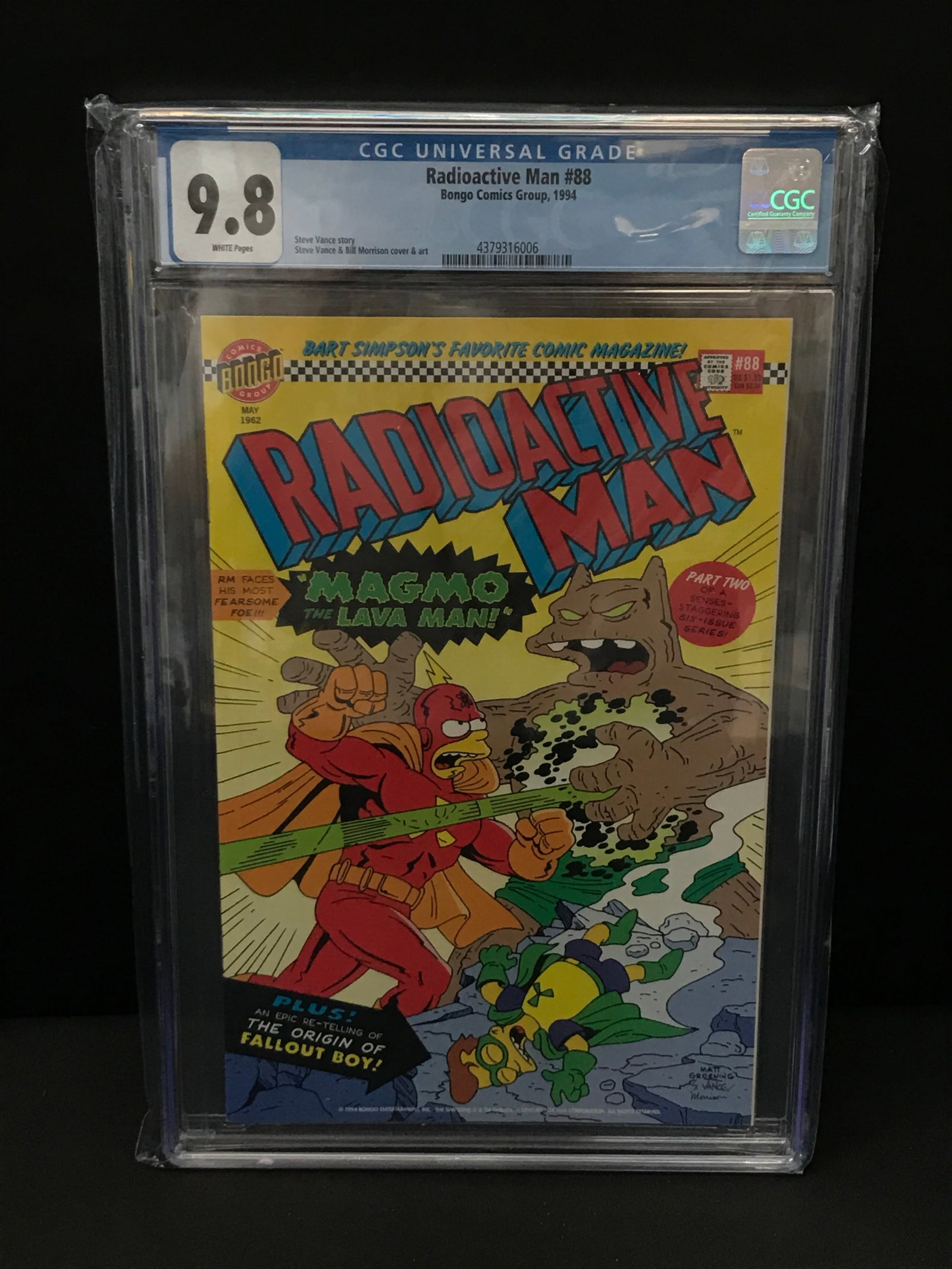 RADIOACTIVE MAN #88 BY BONGO COMICS - CGC GRADE 9.8: Prices are in Canadian dollars