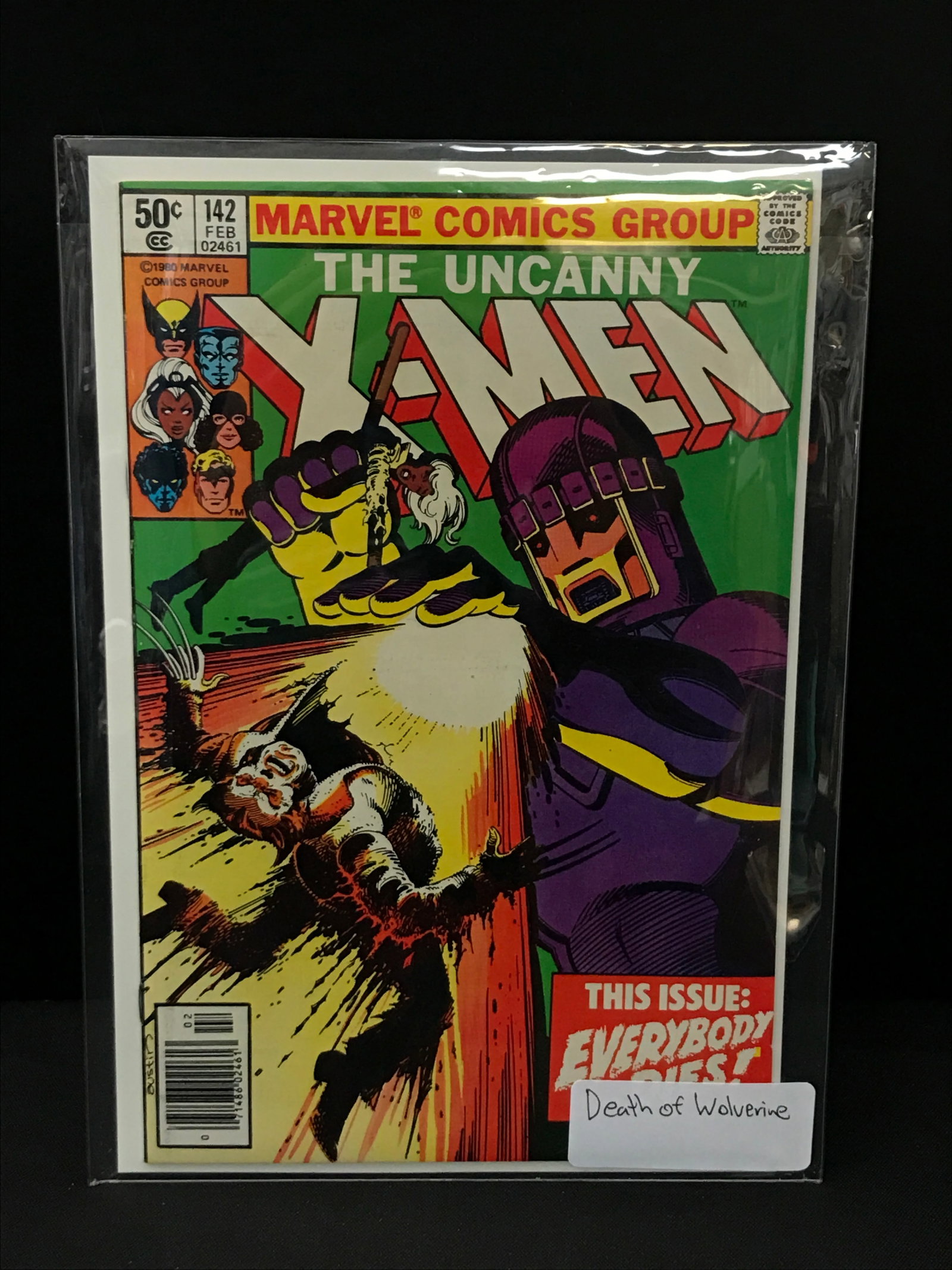 THE UNCANNY X-MEN #142 DEATH OF WOLVERINE - MARVEL COMICS (1 of 1)