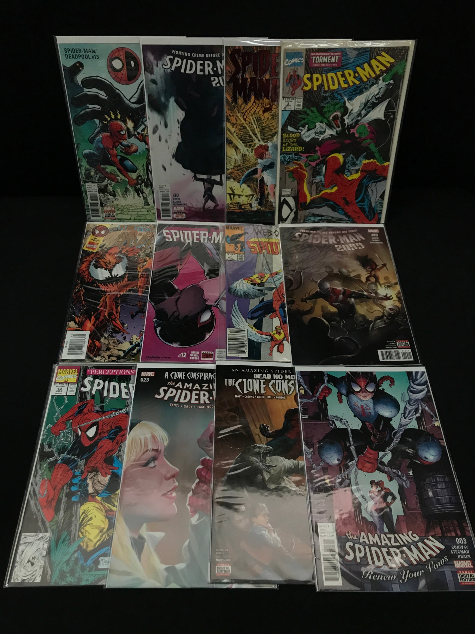 LOT OF 12 SPIDERMAN COMICS - MARVEL COMICS (1 of 1)