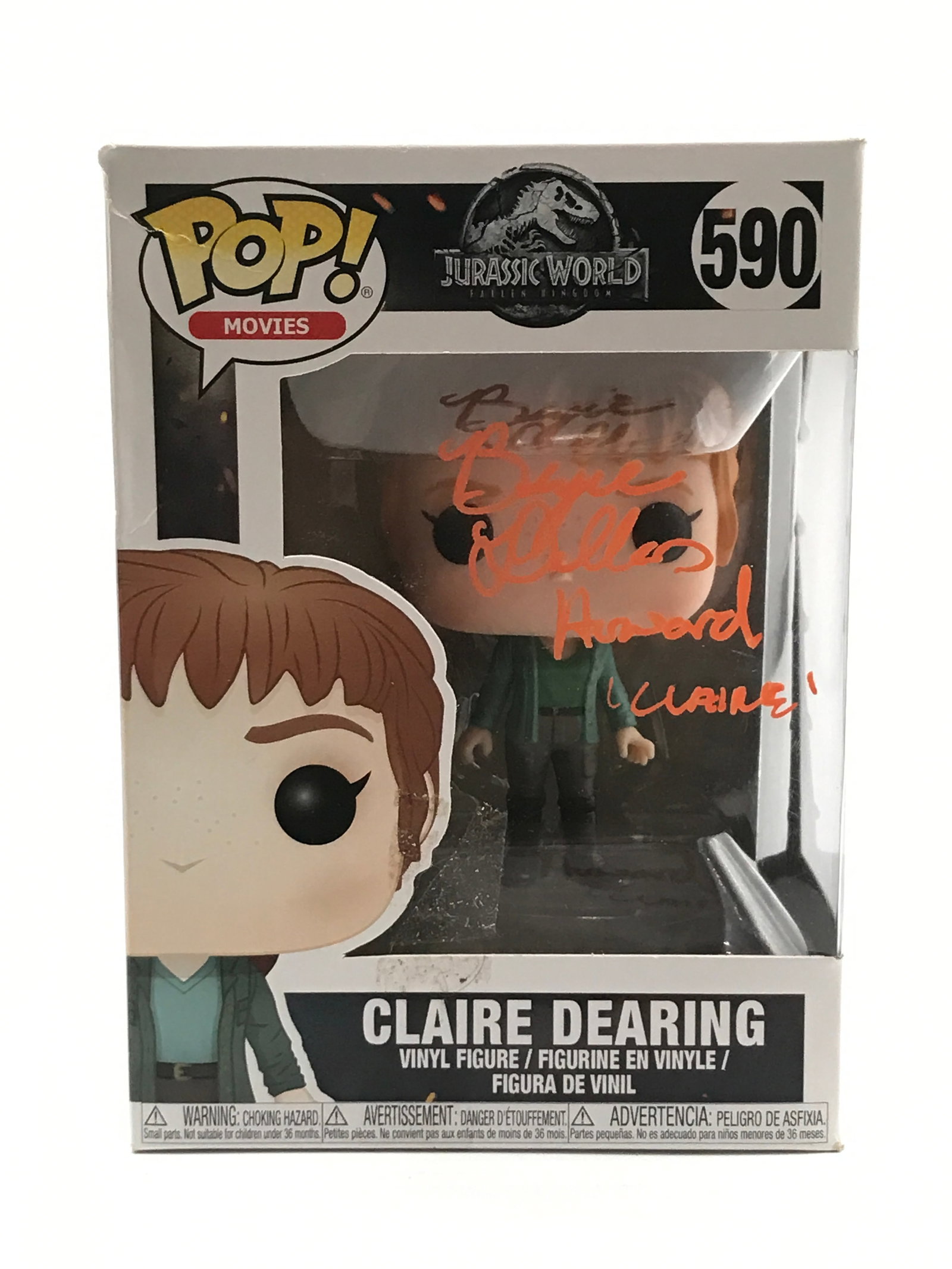 BRYCE DALLAS HOWARD SIGNED JURASSIC PARK FUNKO POP - WWOC COA: Prices are in Canadian dollars