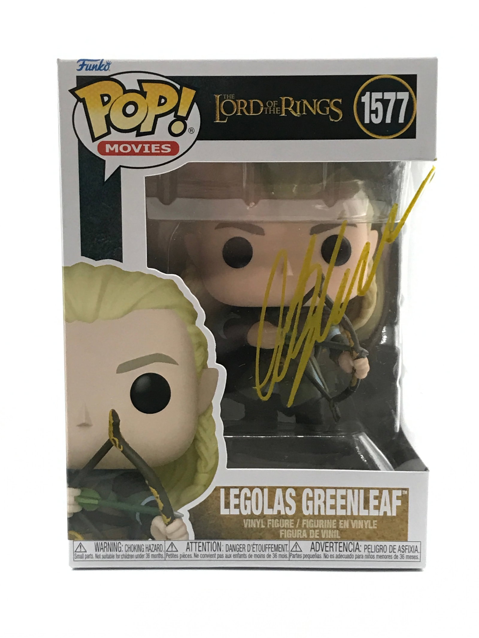 ORLANDO BLOOM SIGNED LEGOLAS LORD OF THE RINGS FUNKO POP - WWOC COA: Prices are in Canadian dollars