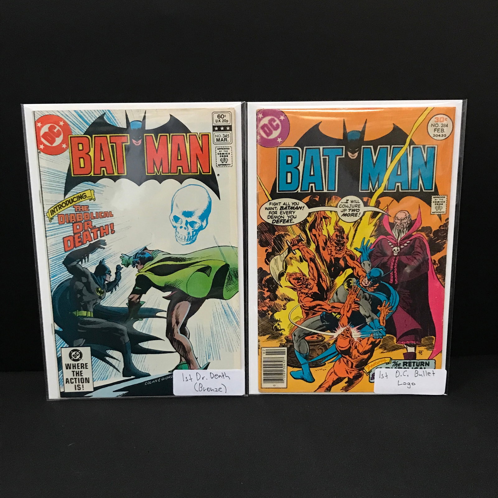 LOT OF 2 BATMAN (BOTH WITH 1ST'S) - DC COMICS: Prices are in Canadian dollars