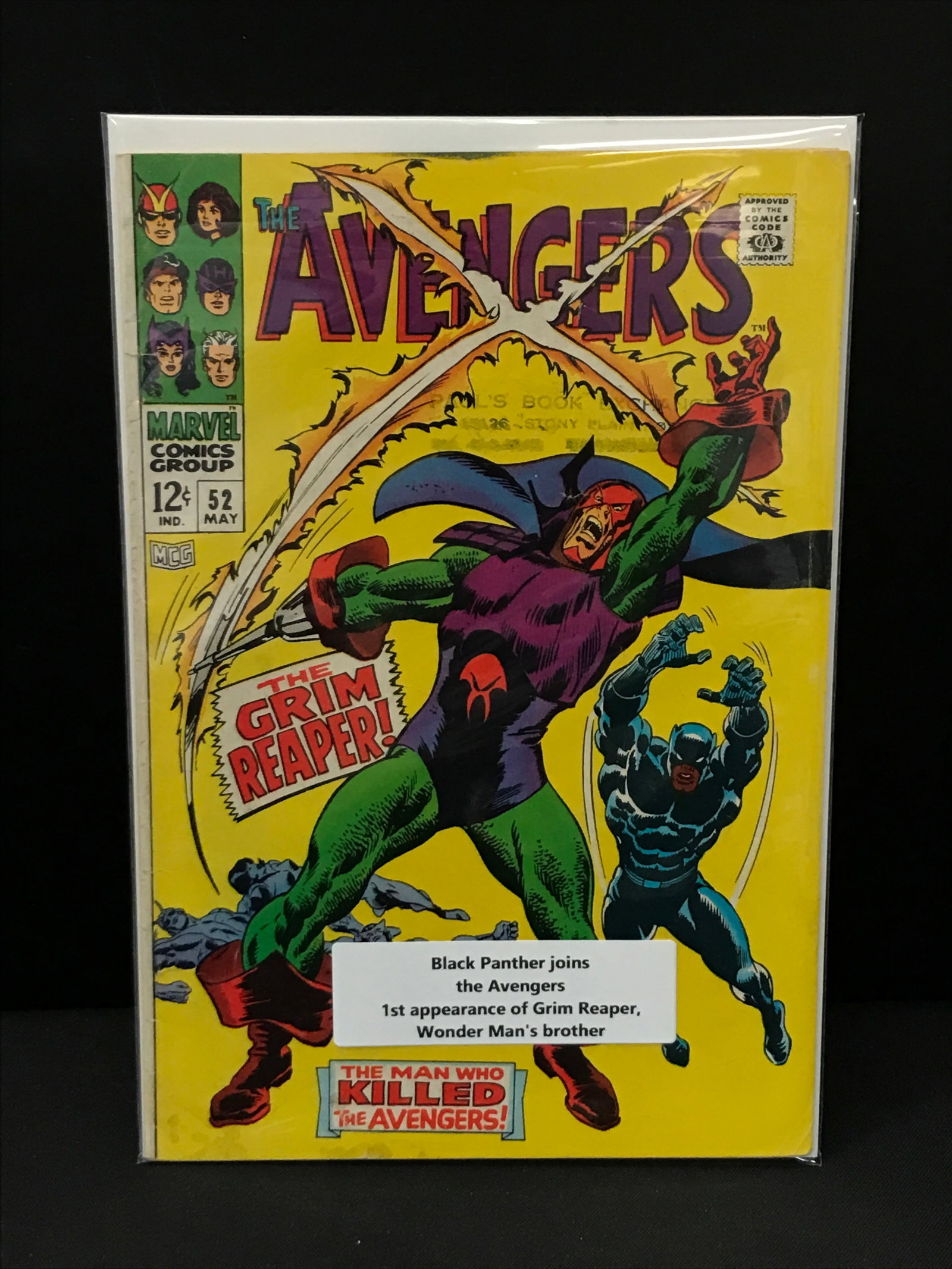 THE AVENGERS #52 BLACK PANTHER JOINS THE AVENGERS - MARVEL COMICS: Prices are in Canadian dollars