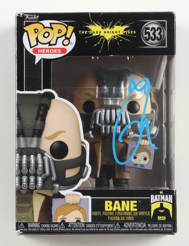 TOM HARDY SIGNED BANE FUNKO POP - BECKETT COA: Prices are in Canadian dollars
