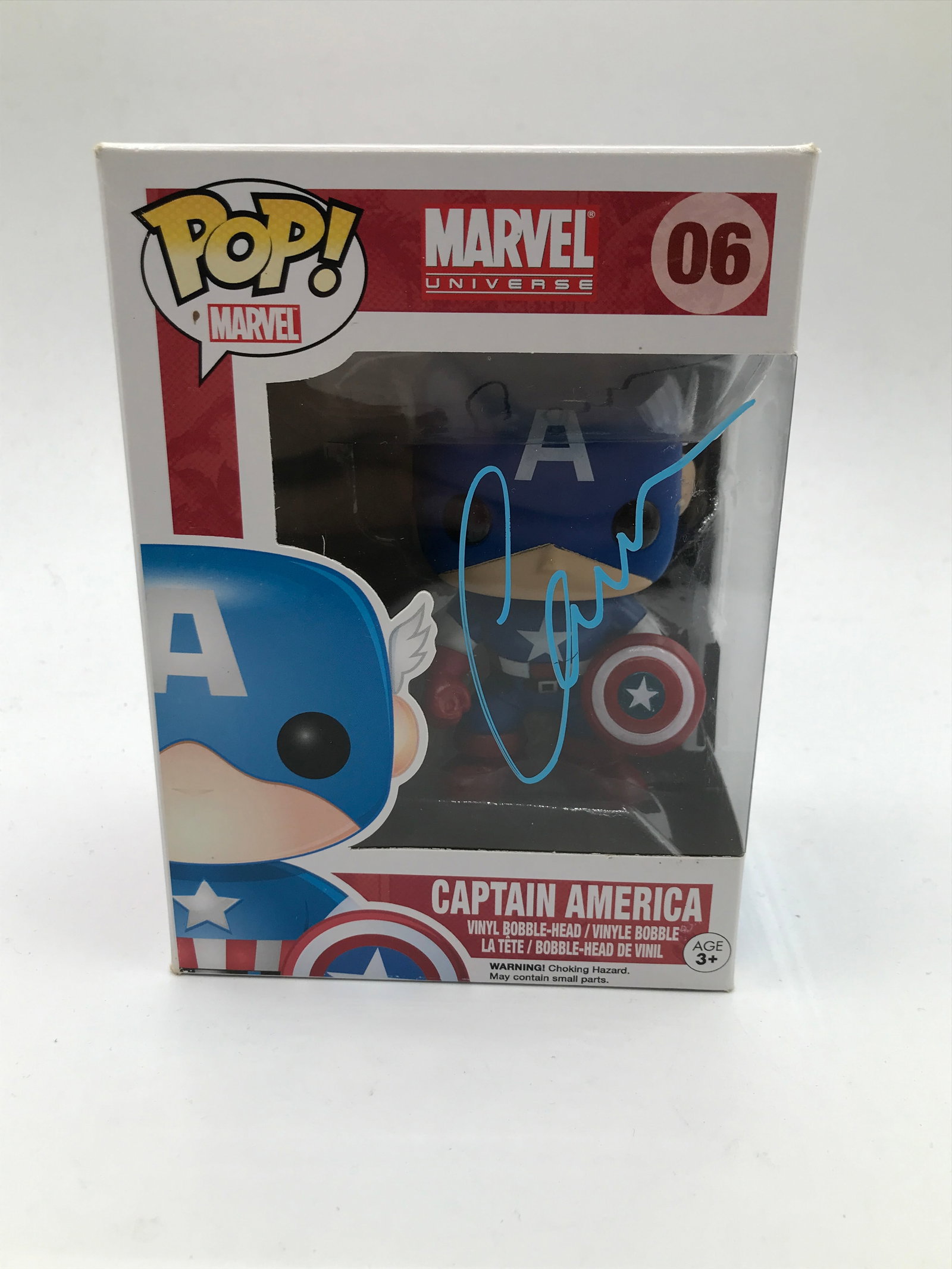 CHRIS EVANS SIGNED CAPTAIN AMERICA FUNKO POP - WWOC COA: Prices are in Canadian dollars