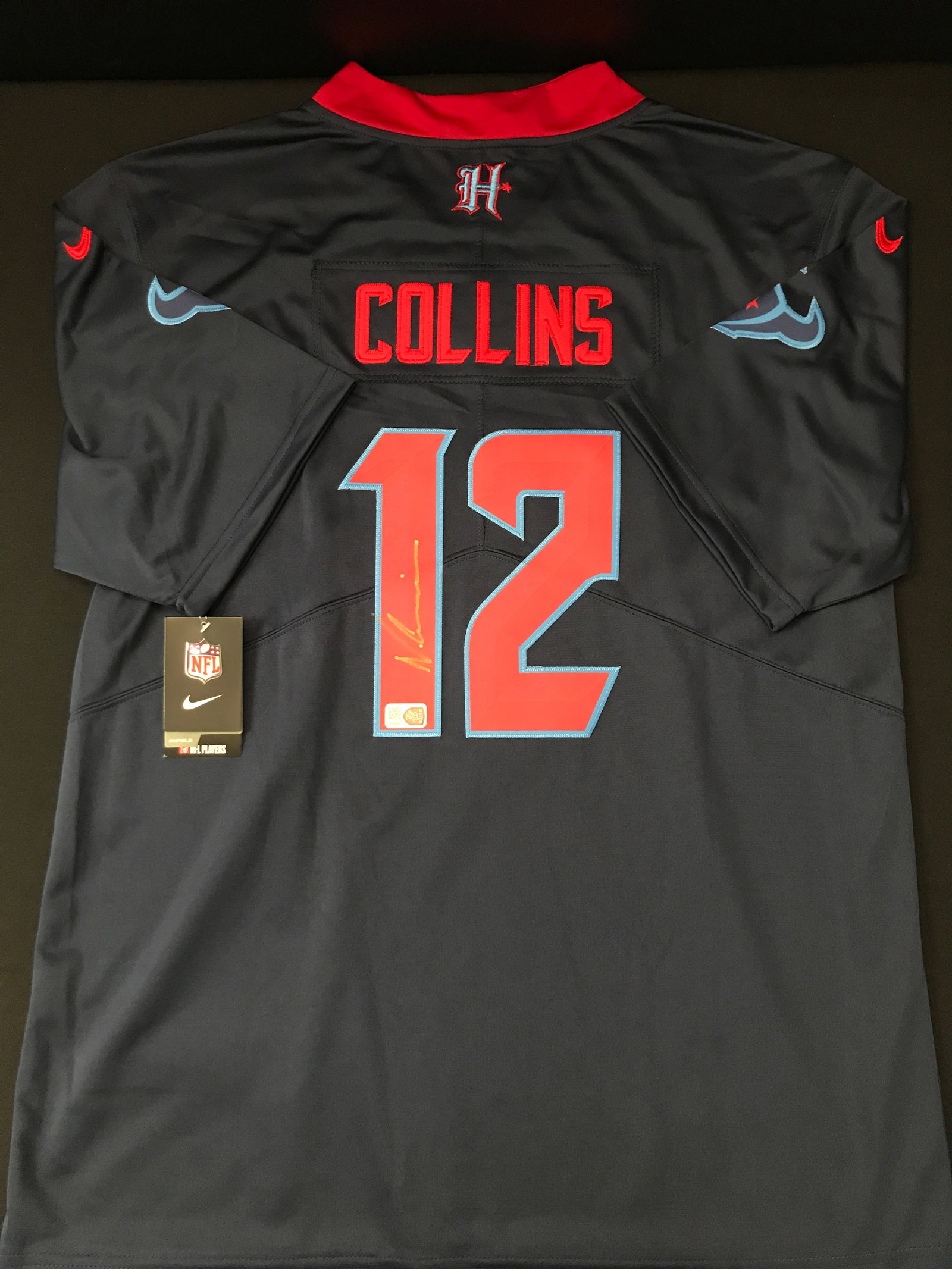 NICO COLLINS SIGNED HOUSTON TEXANS CUSTOM JERSEY - ELITE SPORTS COA: Prices are in Canadian dollars