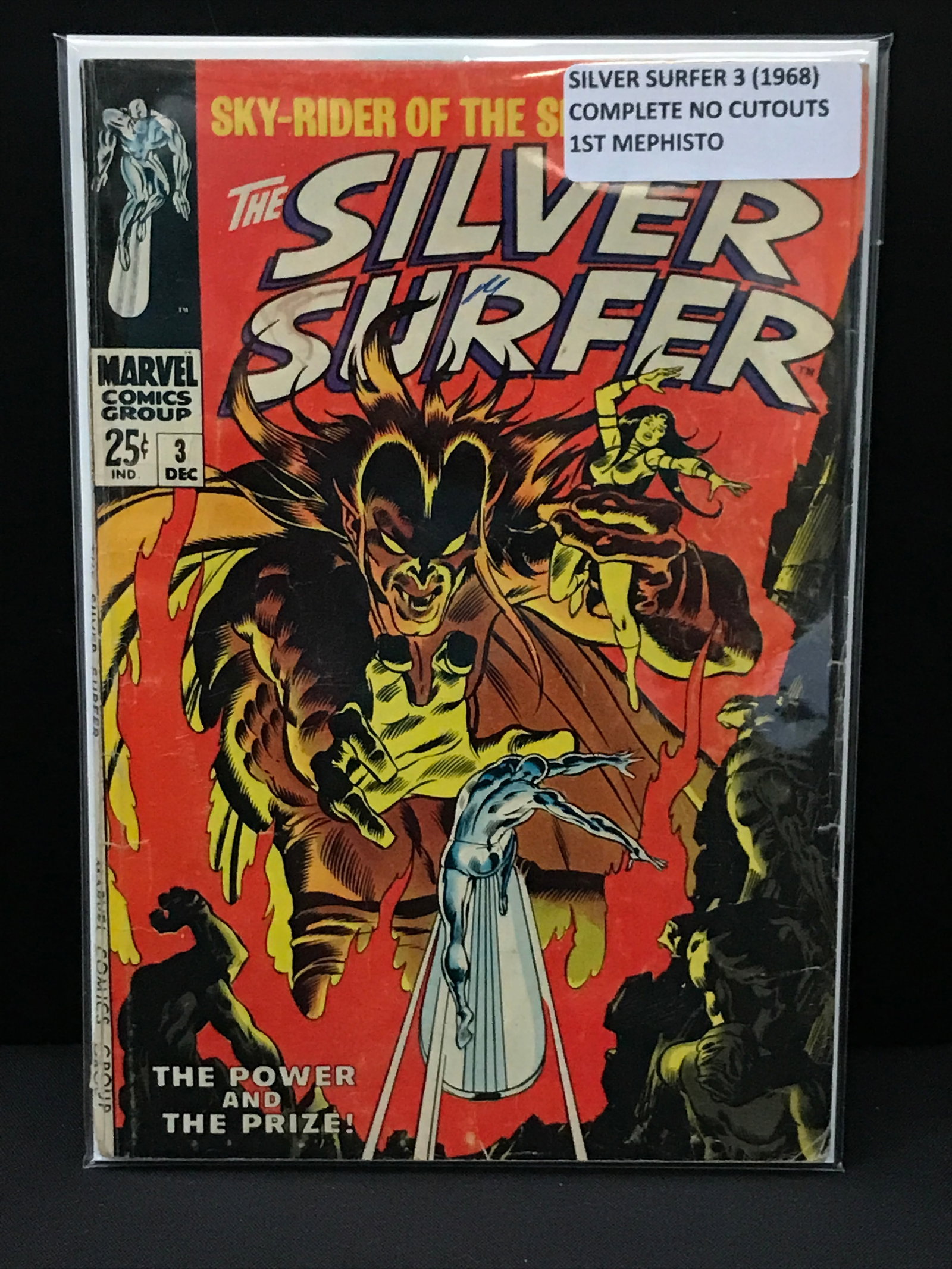 KEY ISSUE THE SILVER SURFER NO.3 (1968) 1ST MEPHISTO - MARVEL COMICS: Prices are in Canadian dollars