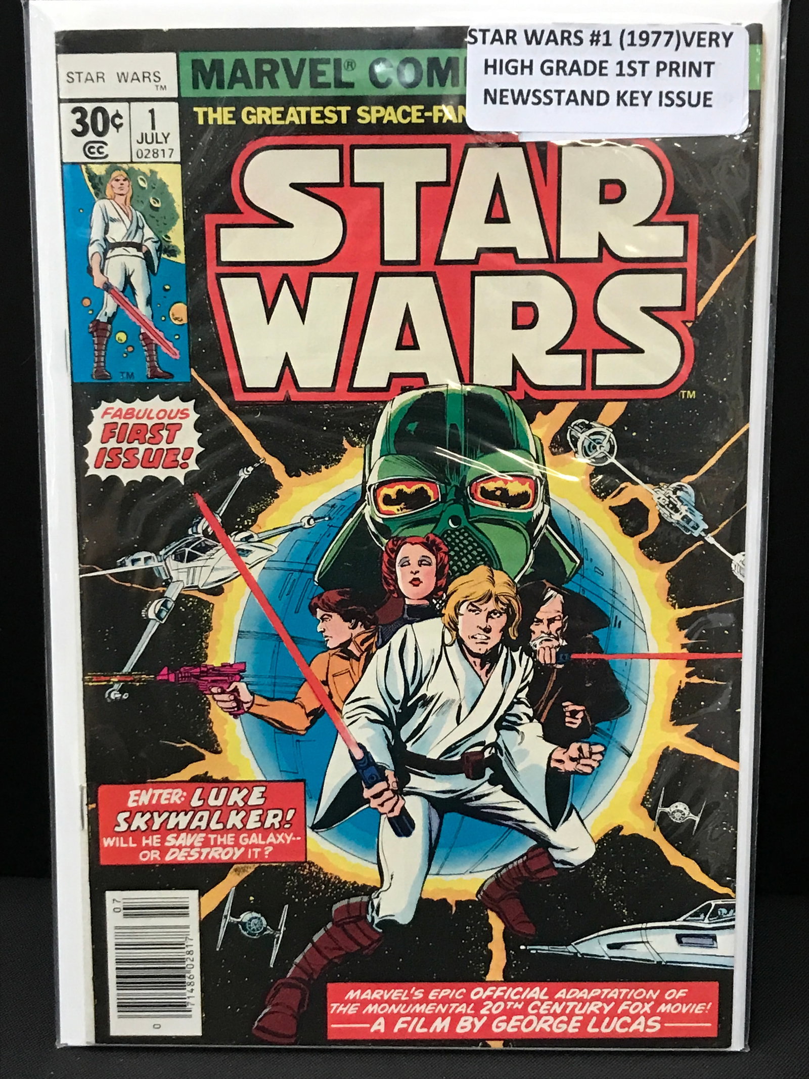STAR WARS #1 (1977) 1ST PRINT NEWSSTAND EDITION - MARVEL COMICS (1 of 1)