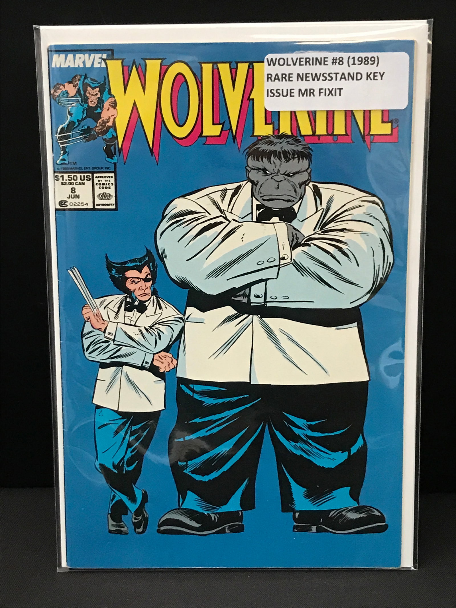 WOLVERINE #8 (1989) NEWSSTAND EDITION - MARVEL COMICS (1 of 1)
