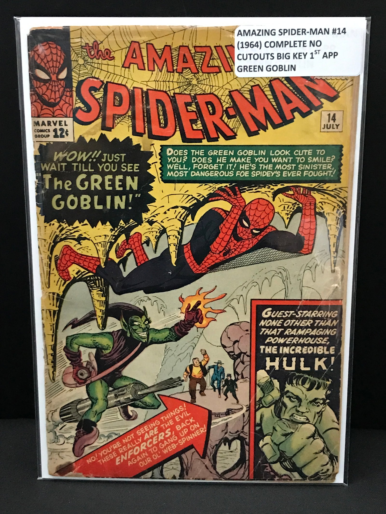 THE AMAZING SPIDERMAN #14 (1964) 1ST APP GREEN GOBLIN - MARVEL COMICS: Prices are in Canadian dollars