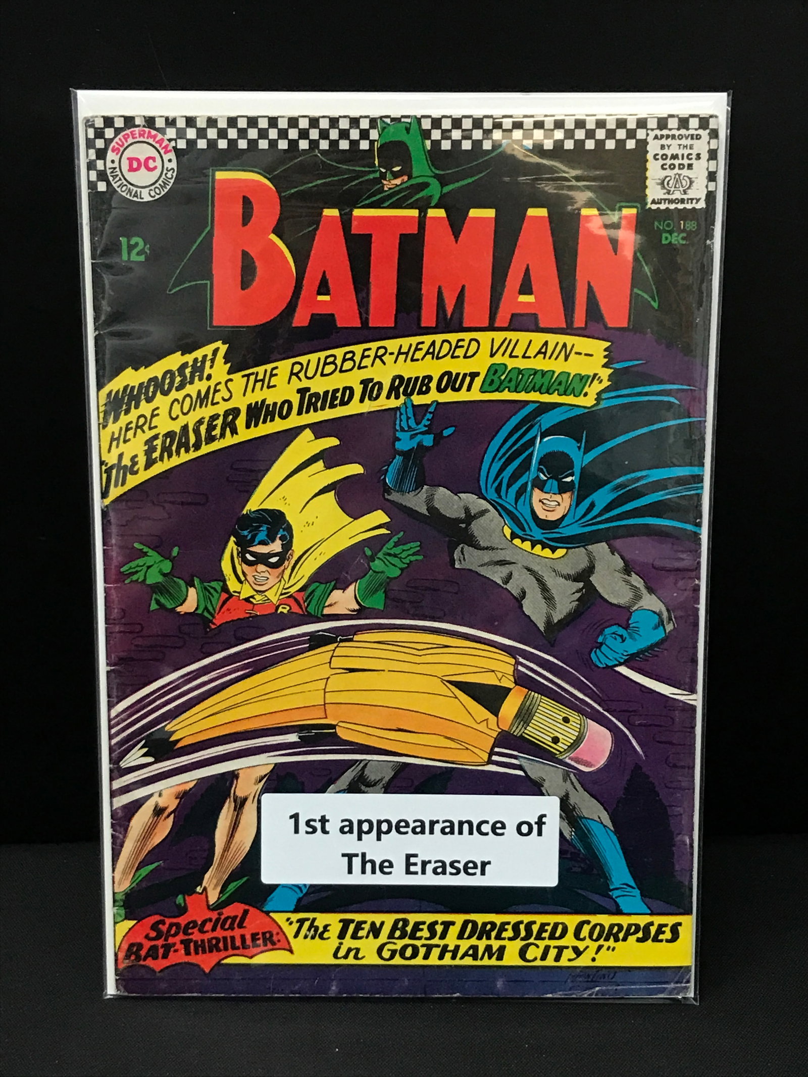 BATMAN #188 1ST APP OF THE ERASER - DC COMICS: Prices are in Canadian dollars