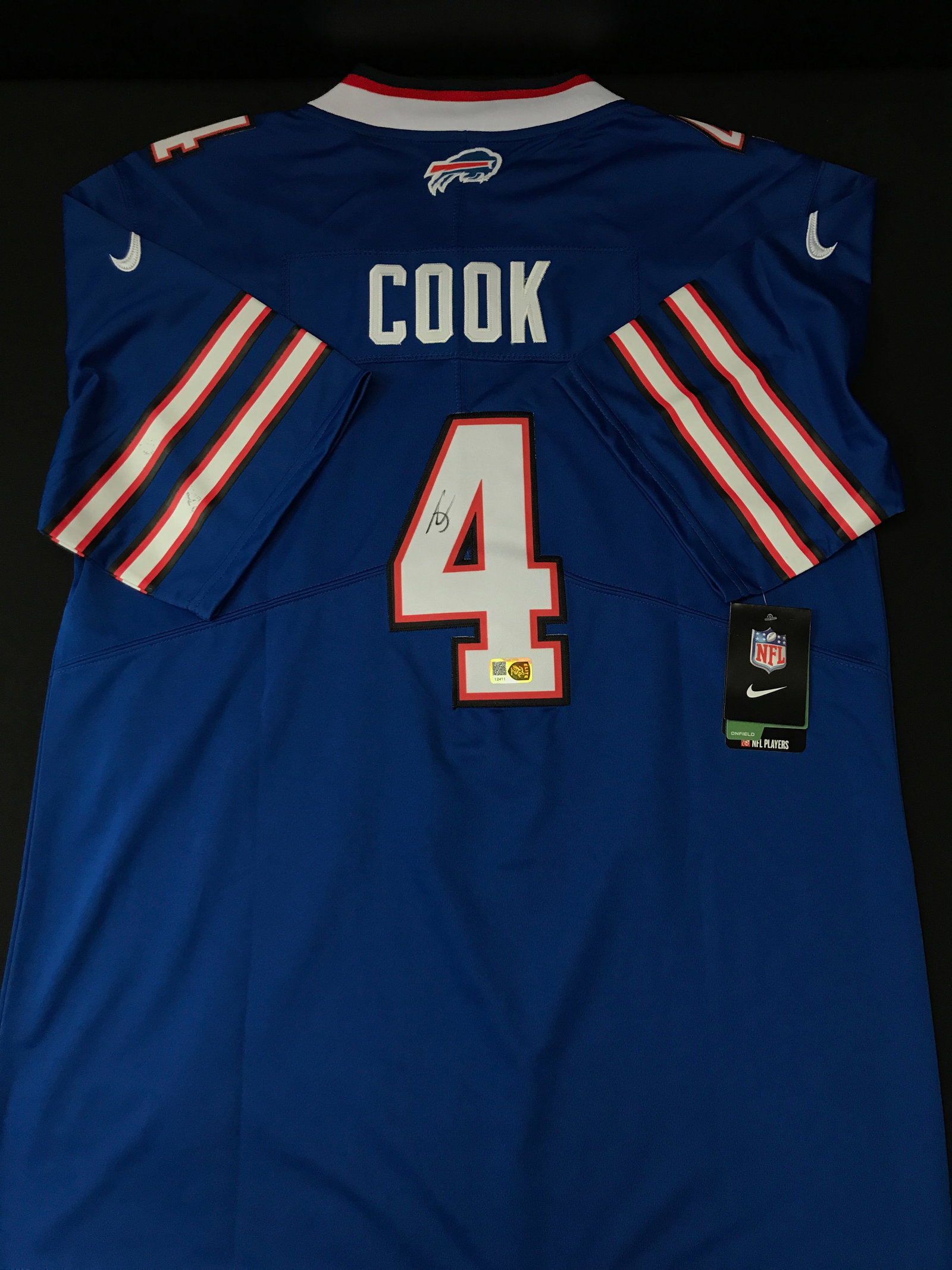 JAMES COOK III SIGNED BUFFALO BILLS CUSTOM JERSEY - ELITE COA: Prices are in Canadian dollars