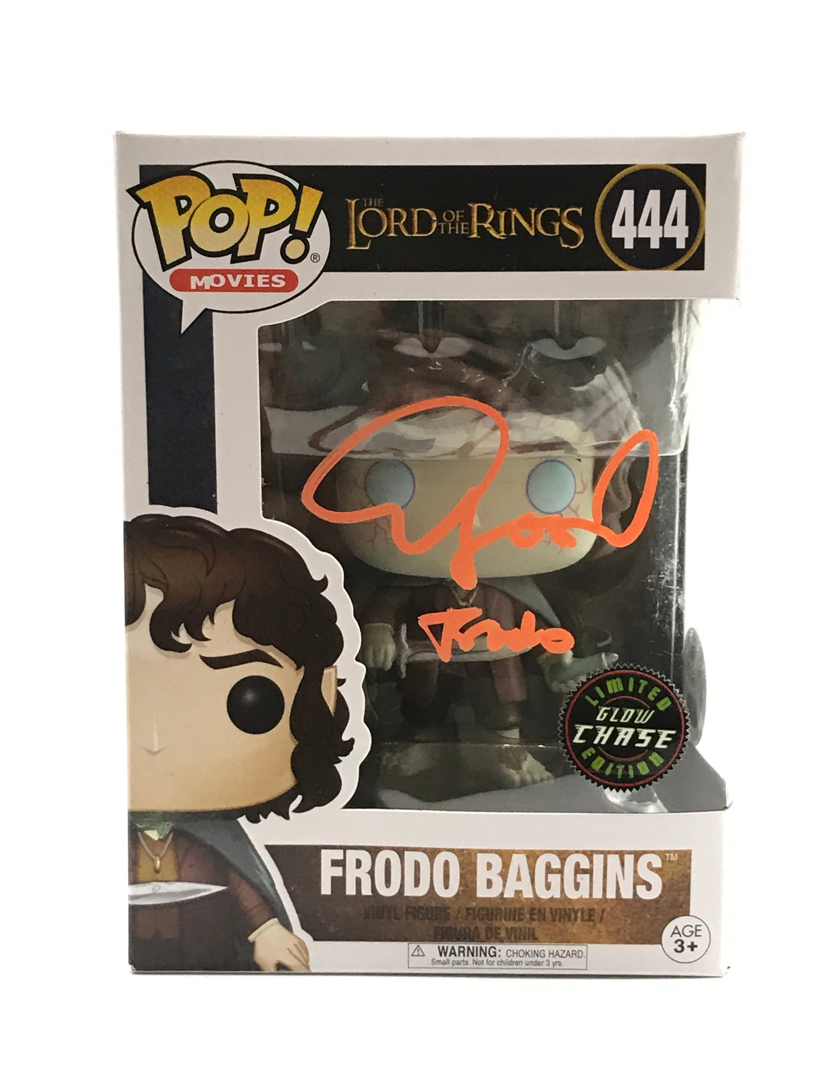 ELIJAH WOOD SIGNED FRODO BAGGINS LORD OF THE RINGS FUNKO POP - WWOC COA: Prices are in Canadian dollars