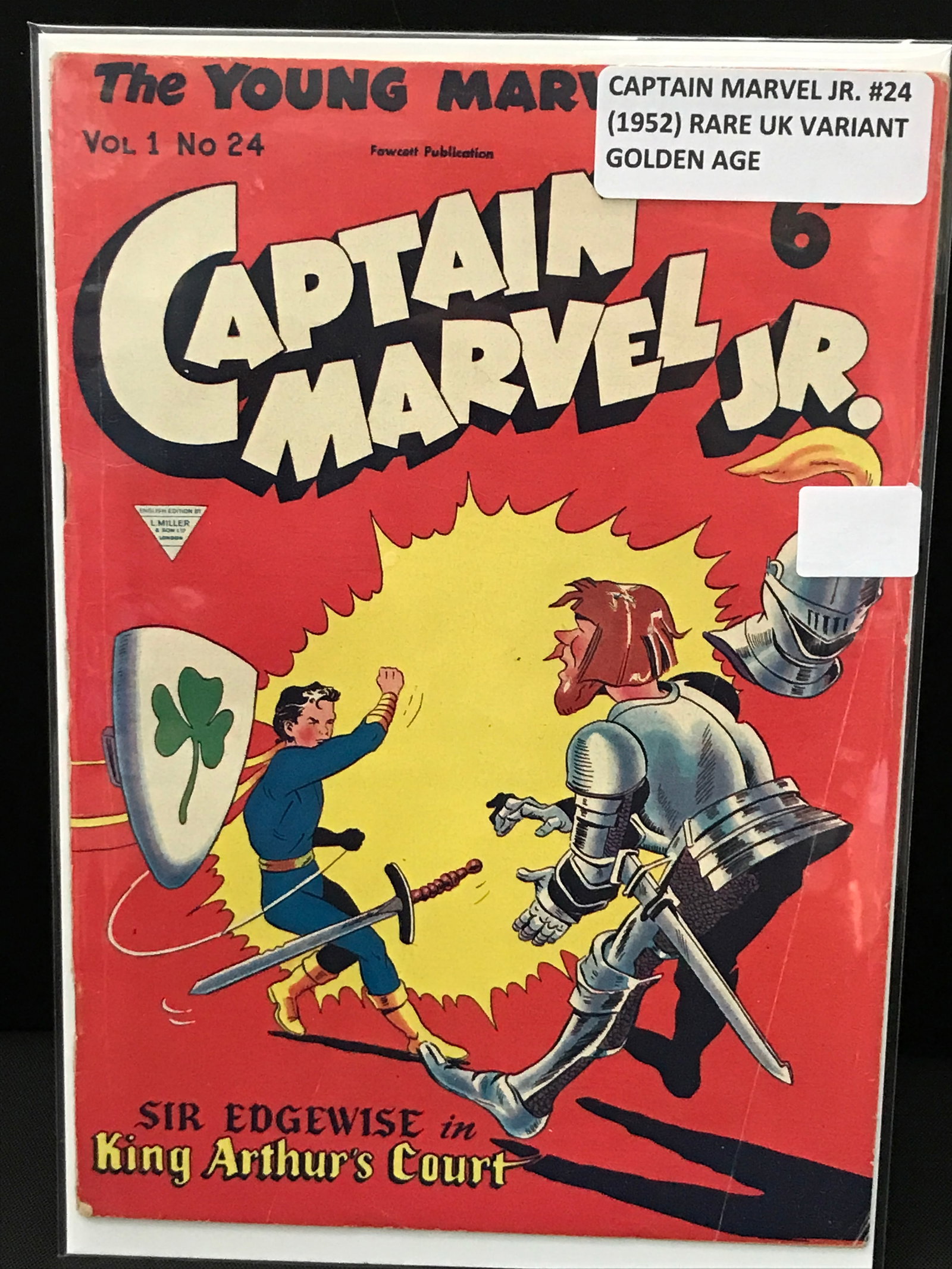 CAPTAIN MARVEL JR #24 (1952) UK VARIANT - A FAWCETT PUBLICATION: Prices are in Canadian dollars