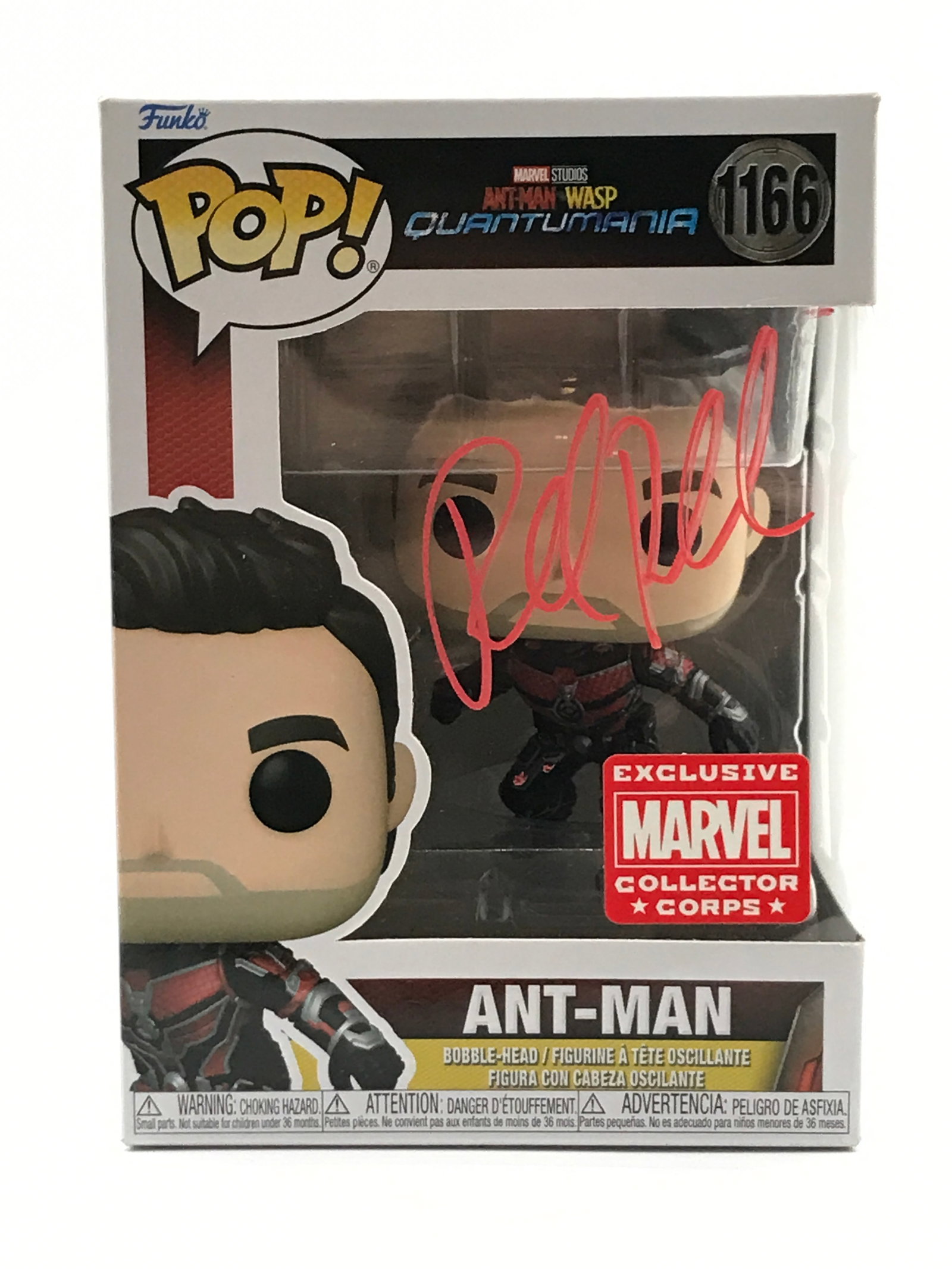 PAUL RUDD SIGNED ANT-MAN FUNKO POP - HOLLYWOOD COA: Prices are in Canadian dollars