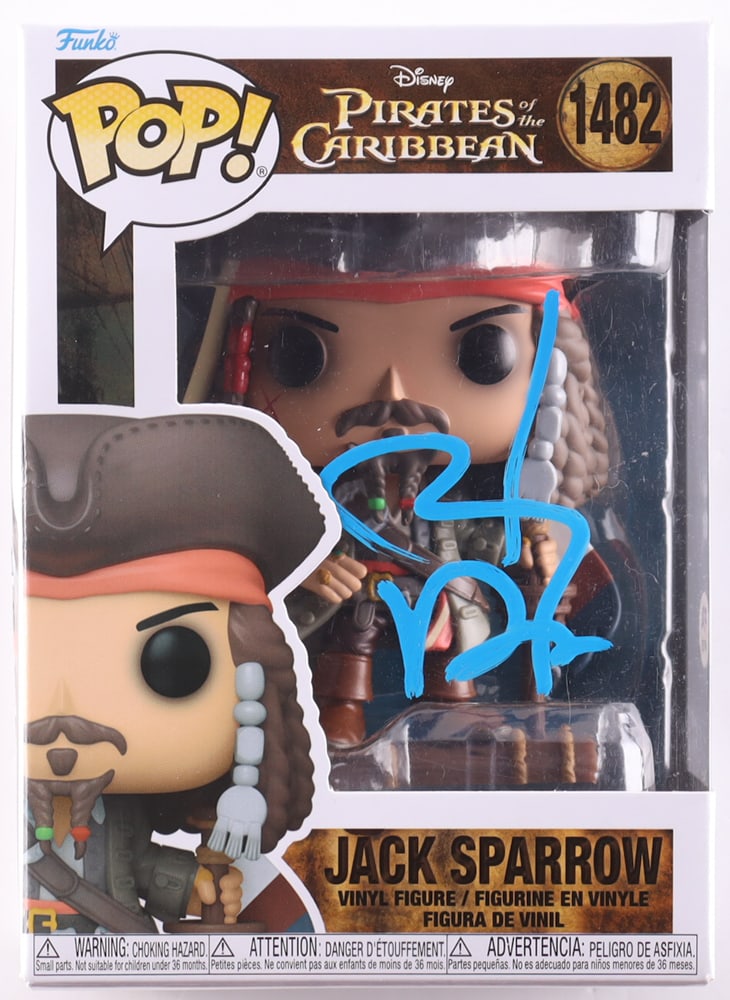JOHNNY DEPP SIGNED JACK SPARROW PIRATES OF THE CARIBBEAN FUNKO POP - PSA COA: Prices are in Canadian dollars