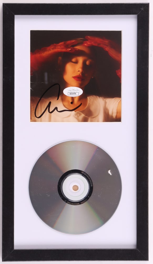 ARIANA GRANDE SIGNED AND FRAMED CD SLEEVE - JSA COA: Prices are in Canadian dollars