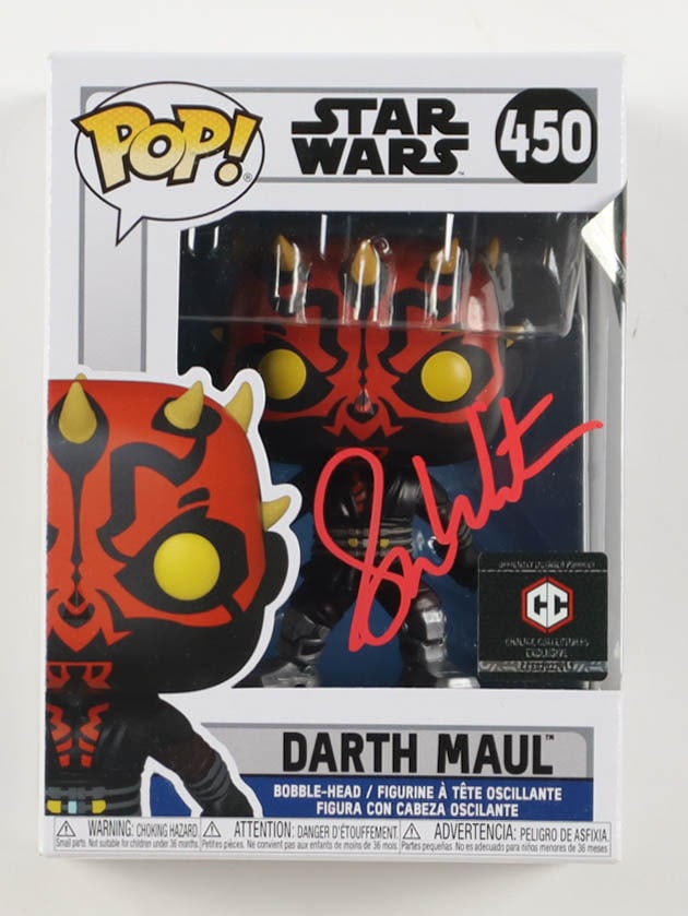 SAM WITWER SIGNED DARTH MAUL FUNKO POP - JSA COA: Prices are in Canadian dollars