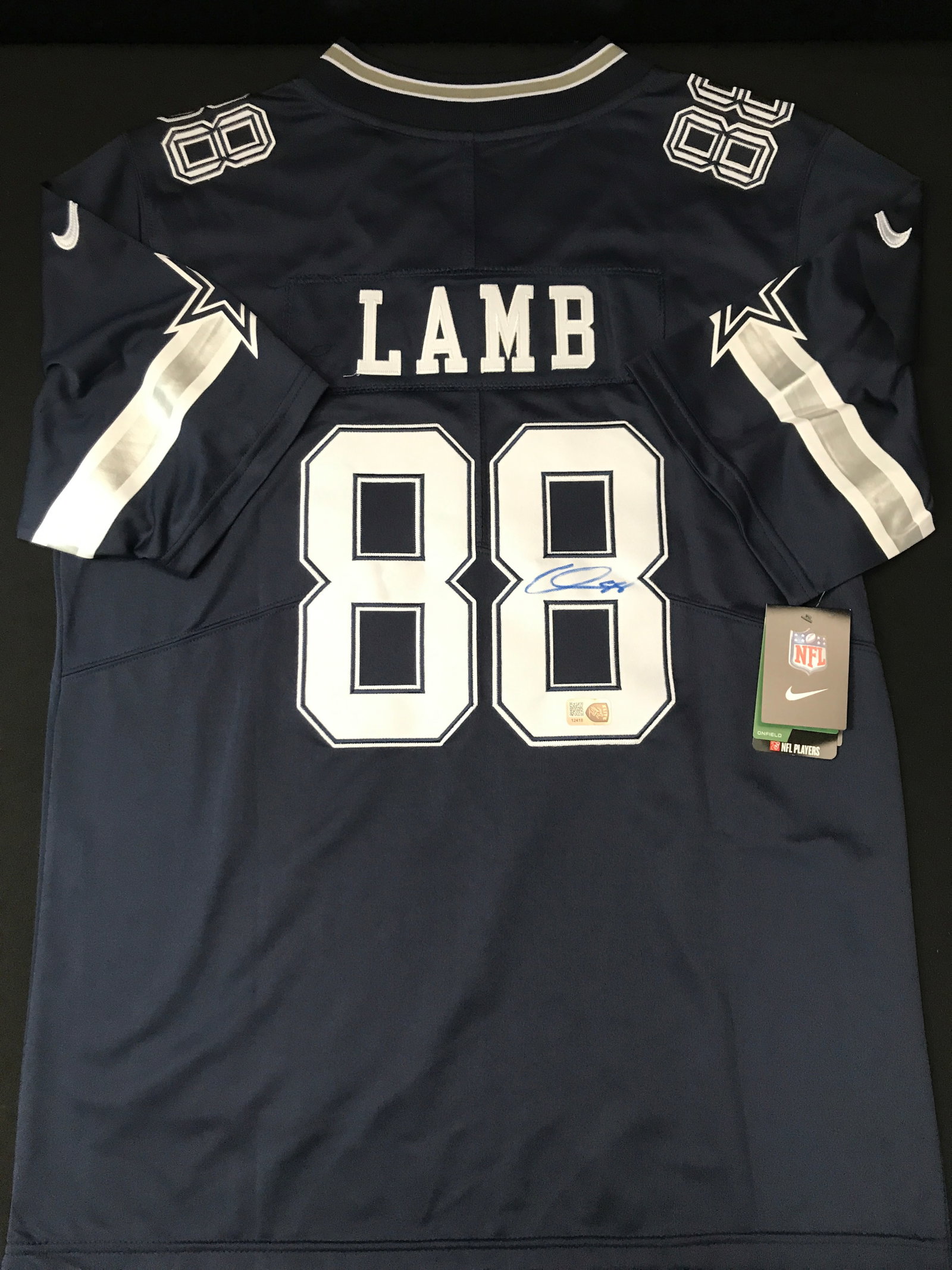 CEEDEE LAMB SIGNED DALLAS COWBOYS CUSTOM JERSEY - ELITE COA: Prices are in Canadian dollars