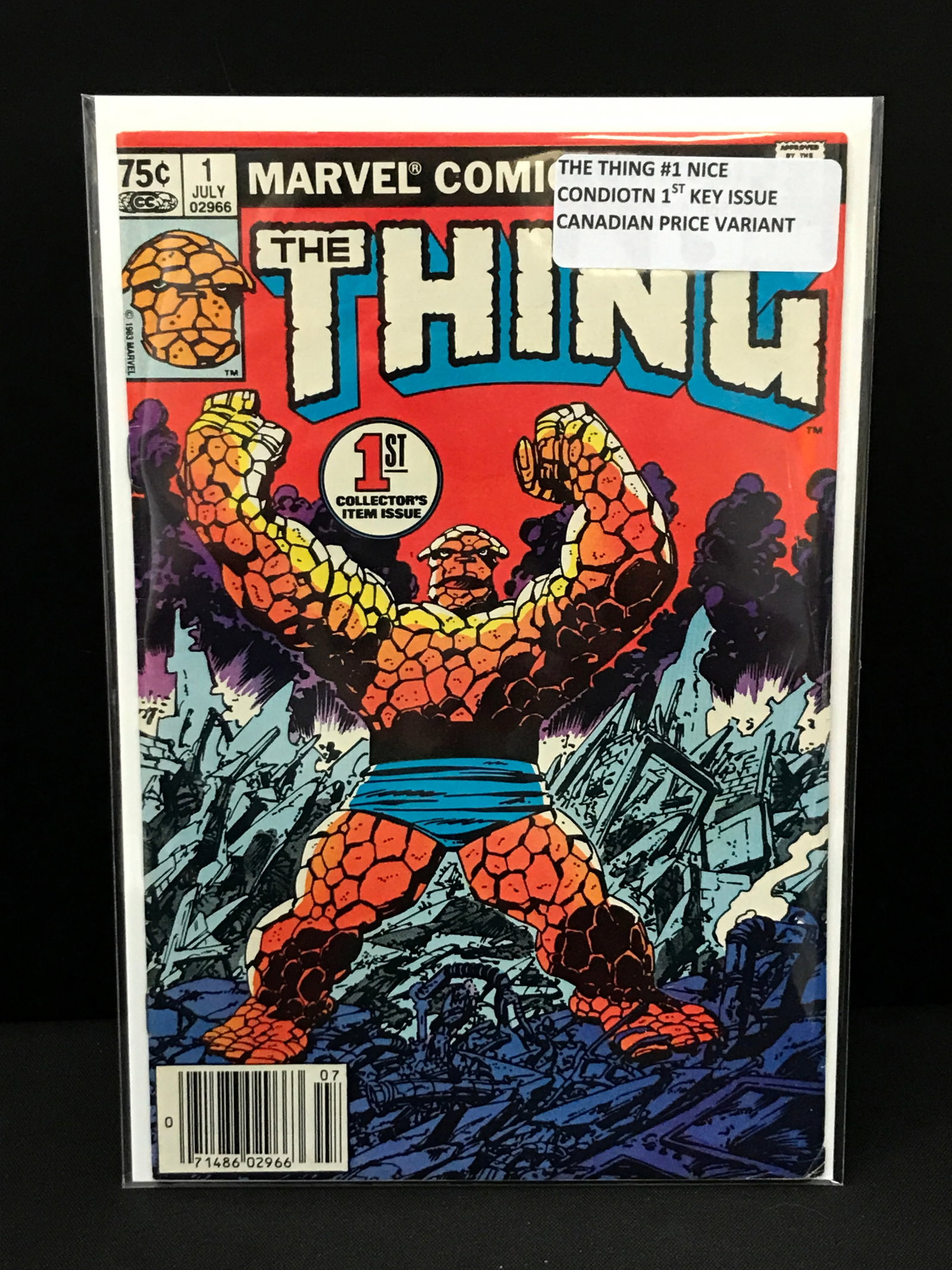 THE THING #1 CPV - MARVEL COMICS: Prices are in Canadian dollars