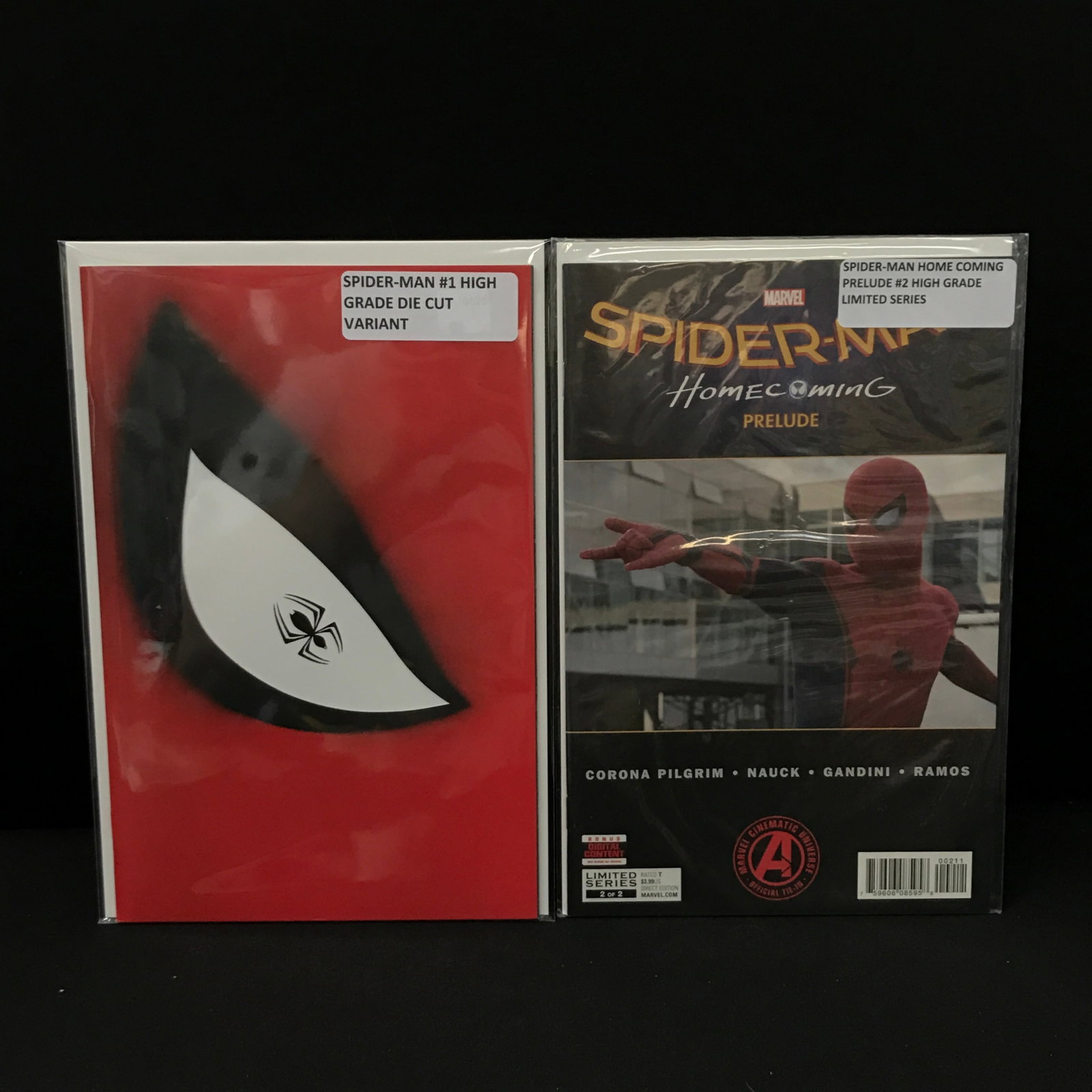 LOT OF 2 SPIDERMAN COMICS INCLUDING #1 - MARVEL COMICS: Prices are in Canadian dollars