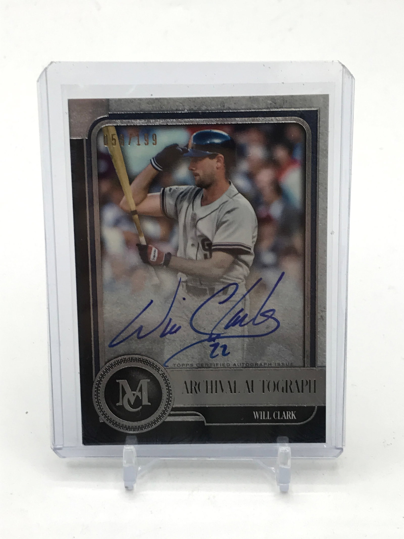 2019 TOPPS MUSEUM COLLECTION BASEBALL WILL CLARK SIGNED TRADING CARD 58/199: Prices are in Canadian dollars