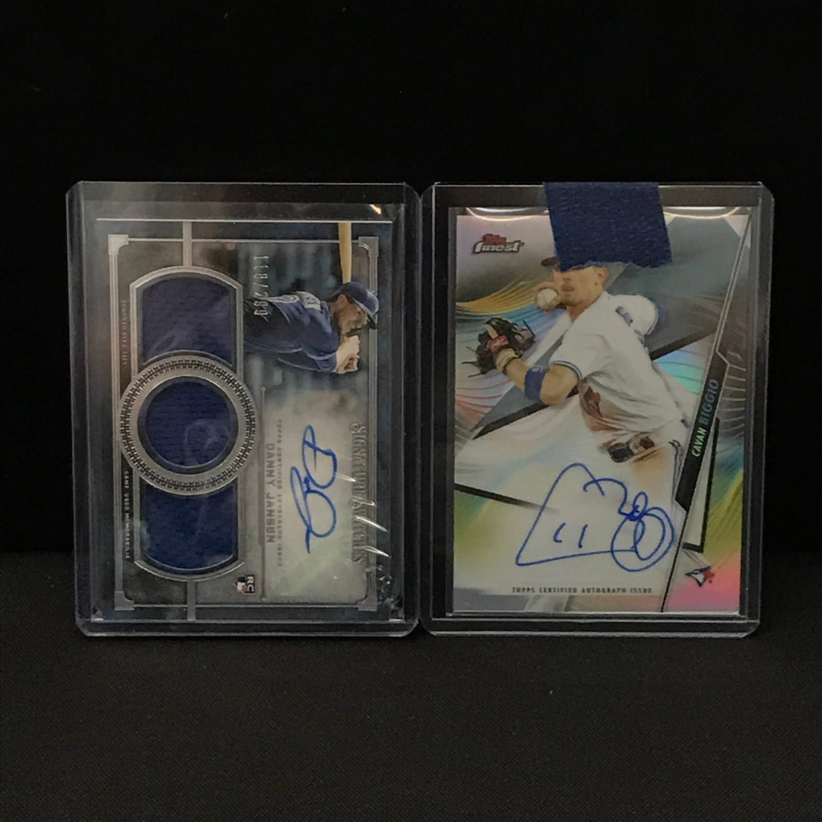 LOT OF 2 TOPPS CERTIFIED AUTOGRAPH ISSUE SIGNED BASEBALL TRADING CARDS: Prices are in Canadian dollars