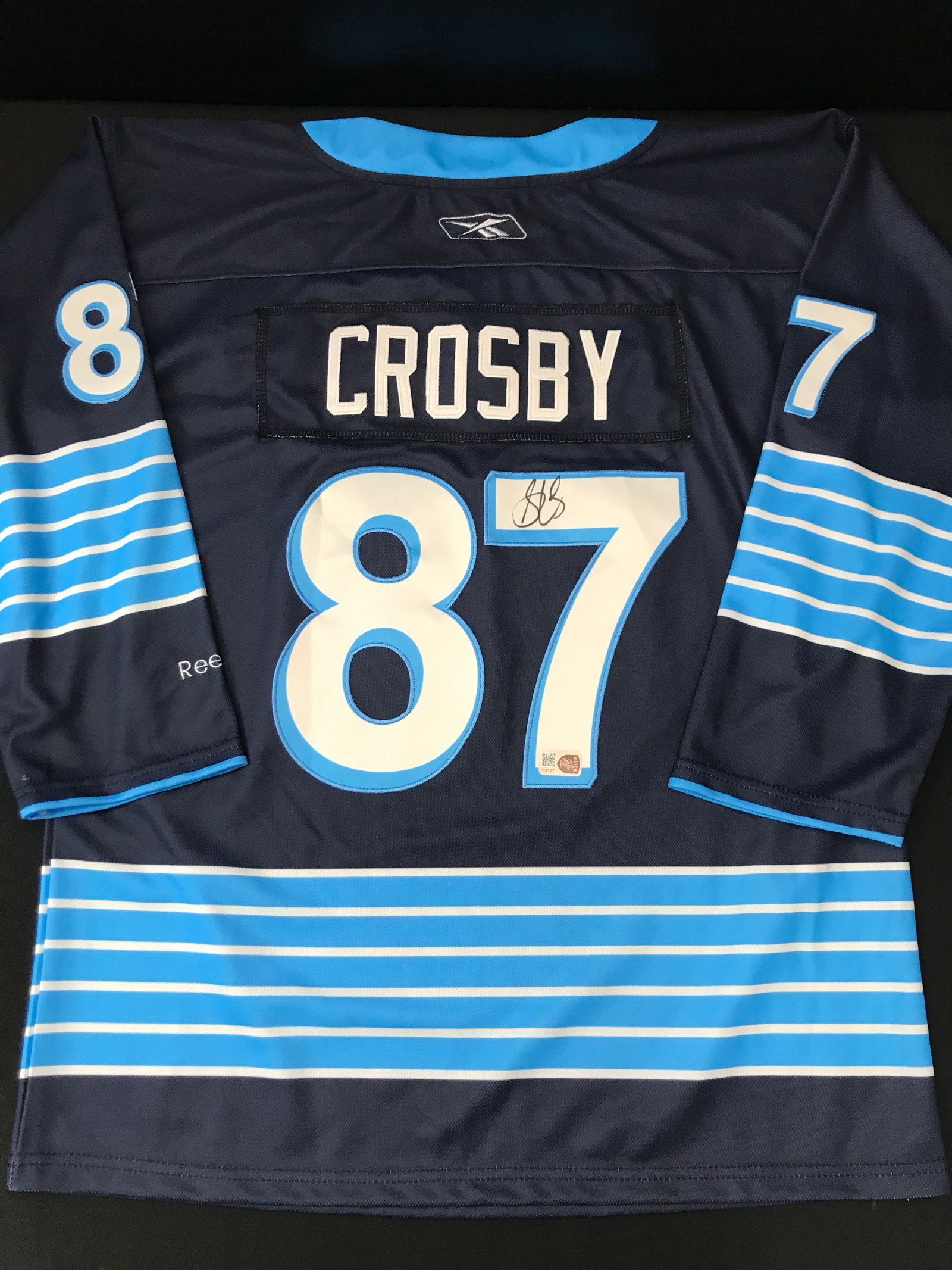 SIDNEY CROSBY SIGNED RIMOUSKI OCEANIC CUSTOM JERSEY - ELITE COA: Prices are in Canadian dollars