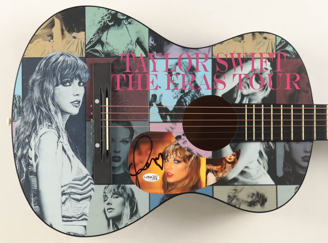 TAYLOR SWIFT SIGNED ACOUSTIC GUITAR - JSA COA (1 of 2)