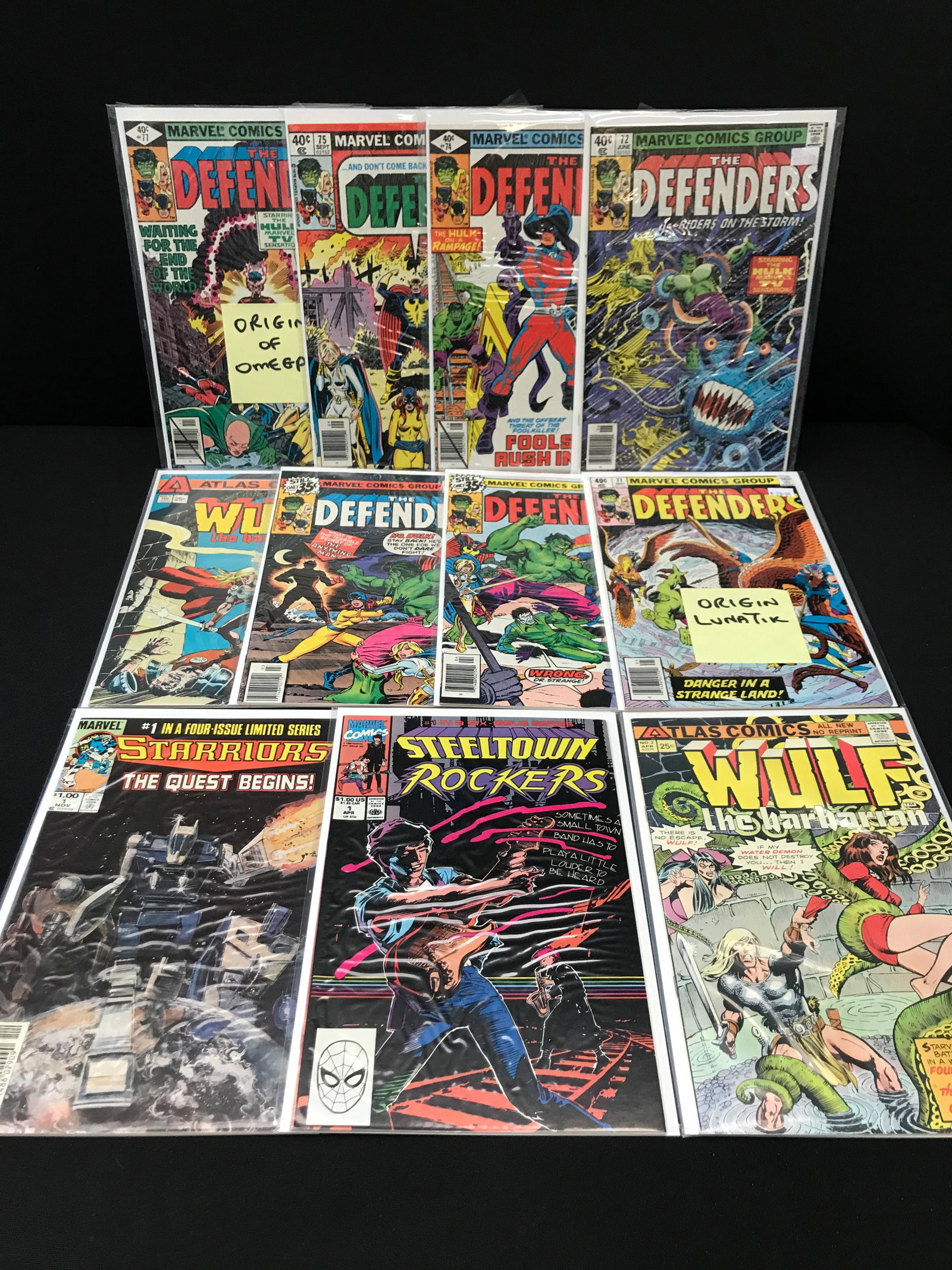 LOT OF 11 MIXED TITLE COMICS - MOSTLY MARVEL: Prices are in Canadian dollars
