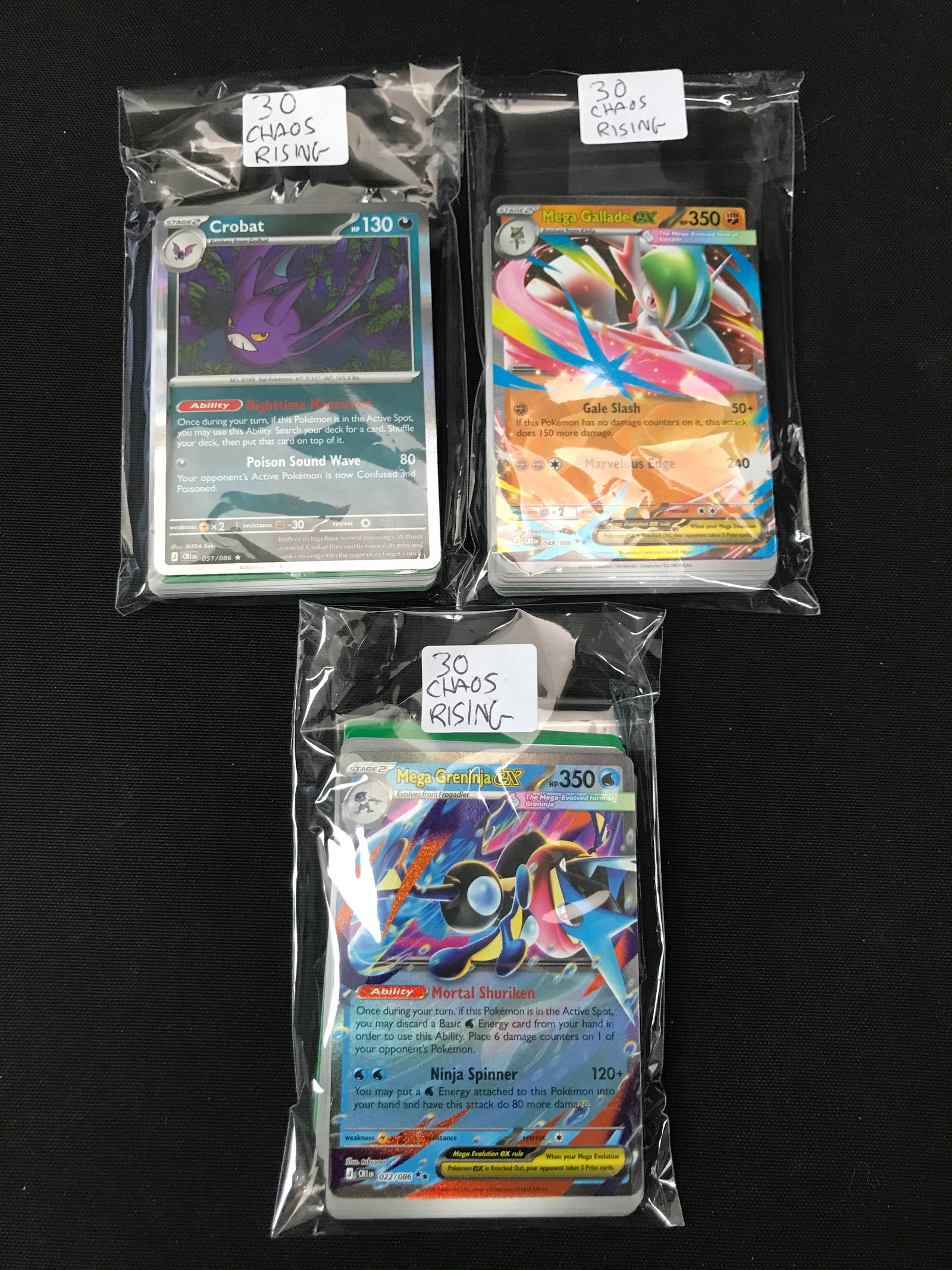 LOT OF 90 POKEMON TCG CHAOS RISING TRADING CARDS: Prices are in Canadian dollars