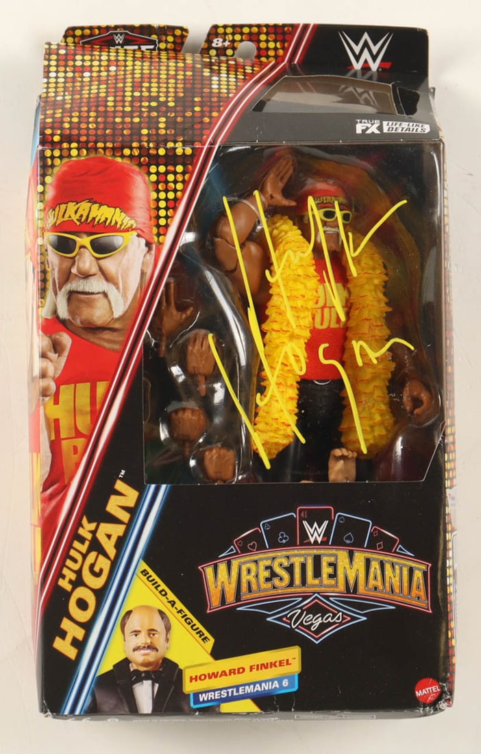 HULK HOGAN SIGNED ACTION FIGURE - FANATICS COA: Prices are in Canadian dollars
