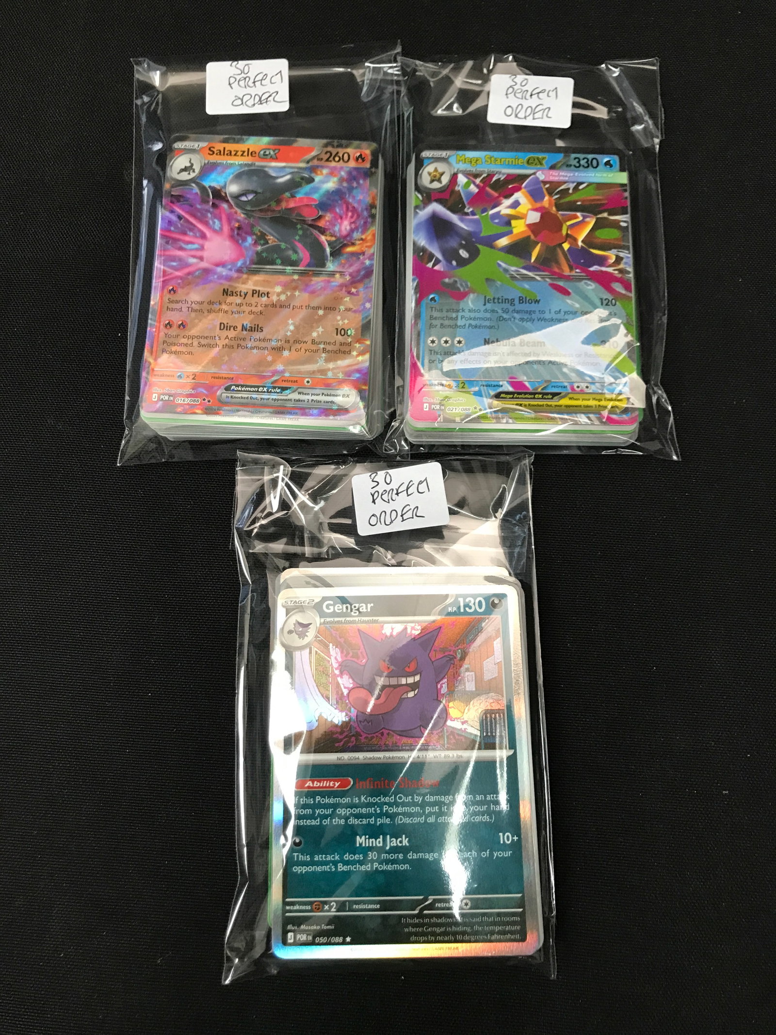 LOT OF 90 POKEMON TCG PERFECT ORDER TRADING CARDS: Prices are in Canadian dollars