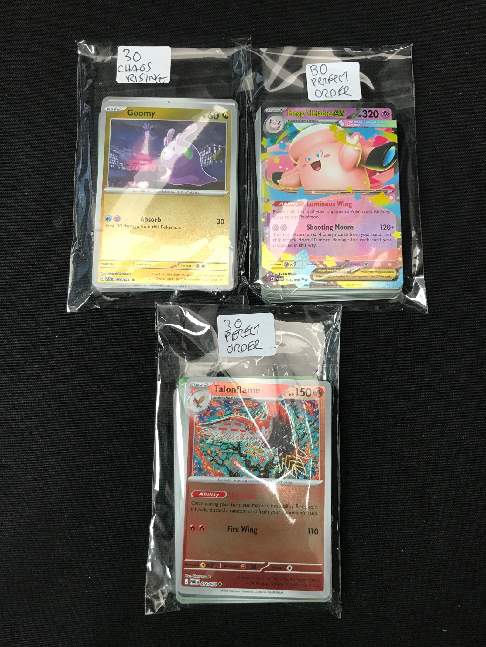 LOT OF 90 POKEMON TCG PERFECT ORDER / CHAOS RISING TRADING CARDS: Prices are in Canadian dollars