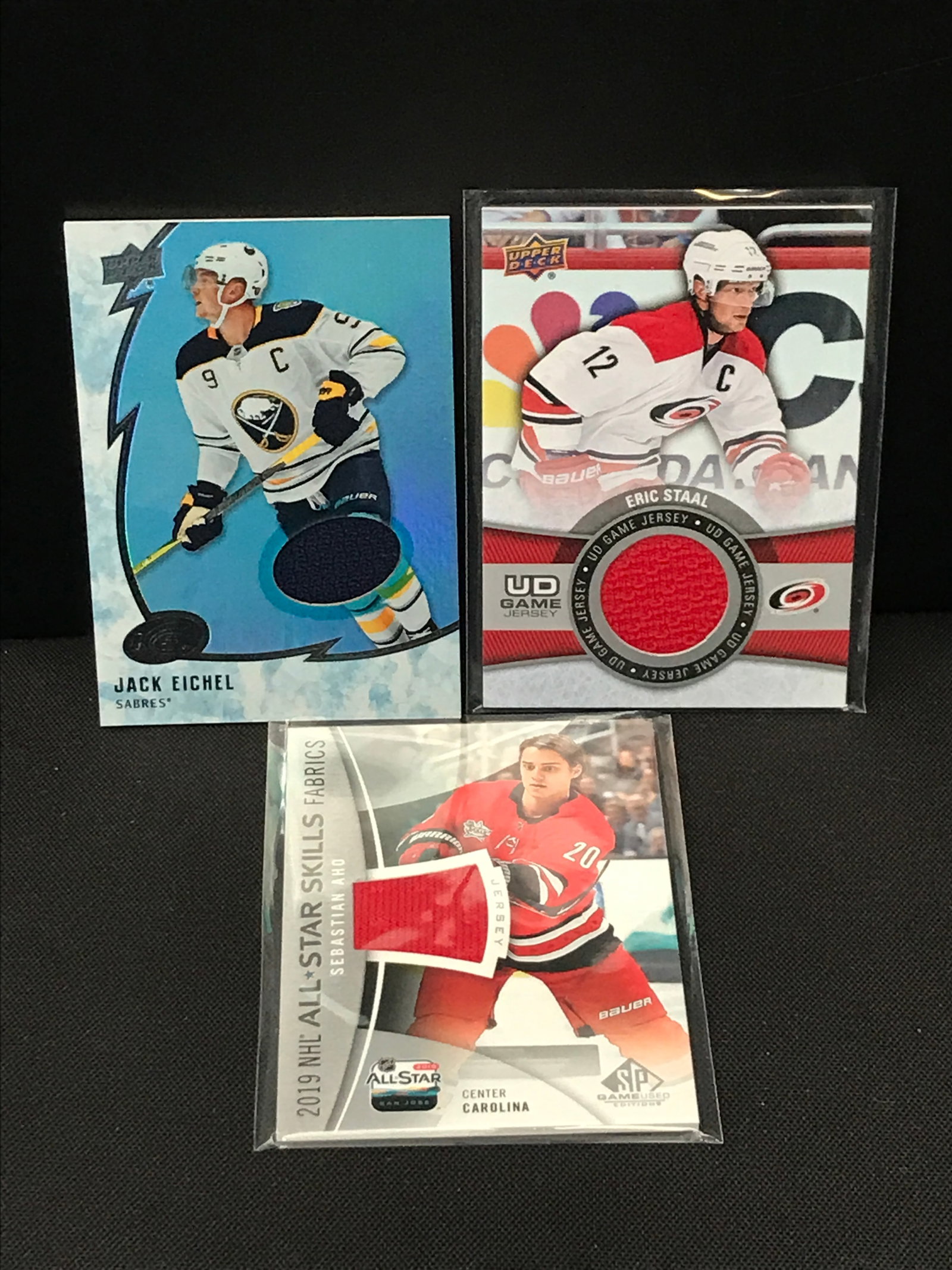 LOT OF 3 UPPER DECK PATCH HOCKEY TRADING CARDS: Prices are in Canadian dollars