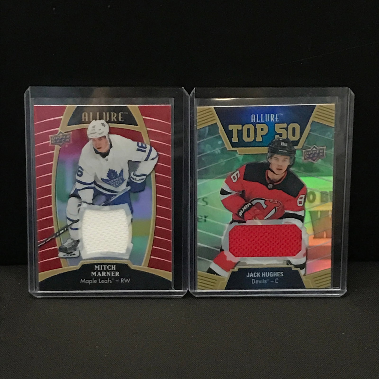 LOT OF 2 UPPER DECK ALLURE PATCH TRADING CARDS: Prices are in Canadian dollars