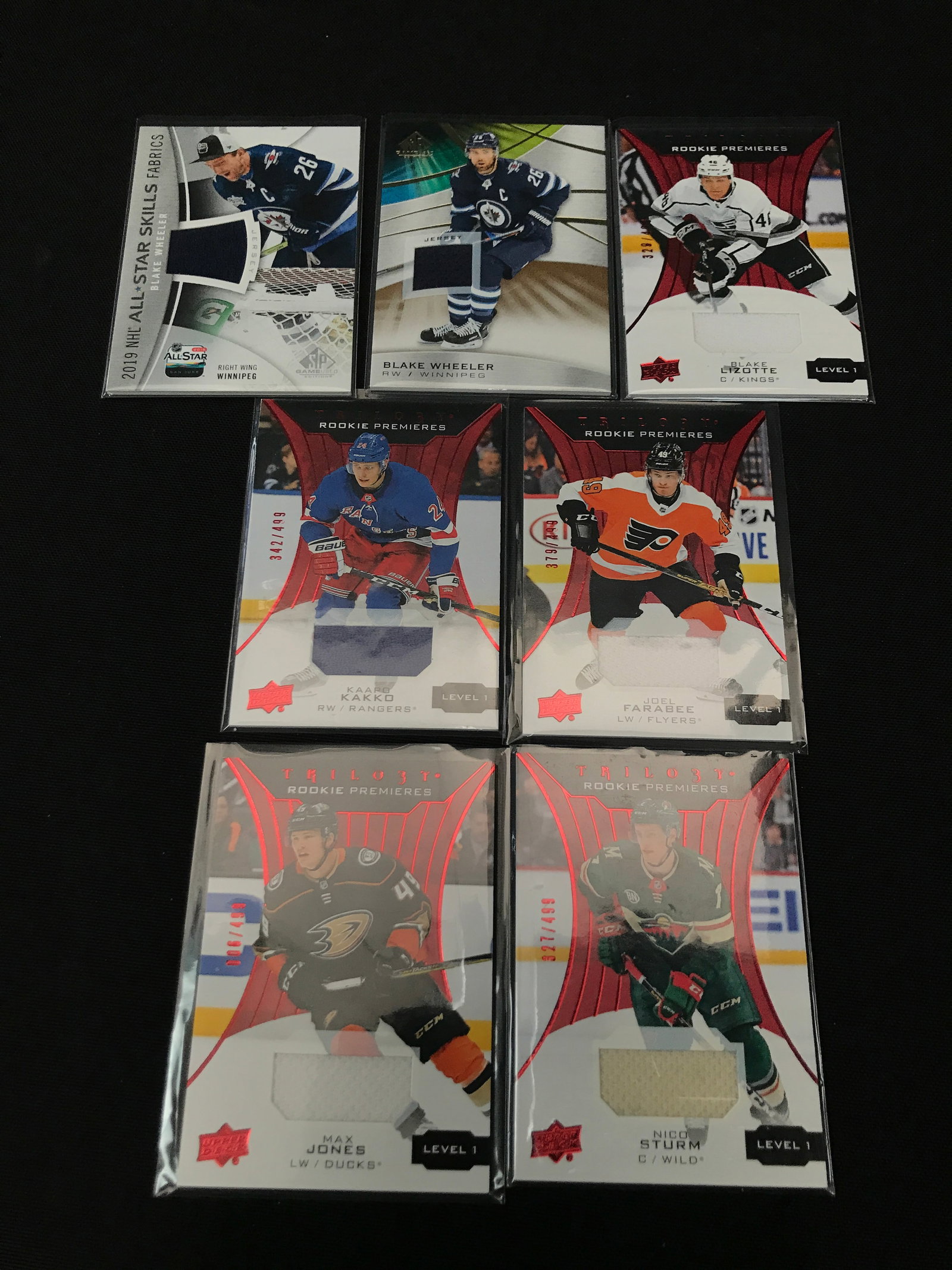 LOT OF 7 UPPER DECK HOCKEY PATCH TRADING CARDS: Prices are in Canadian dollars