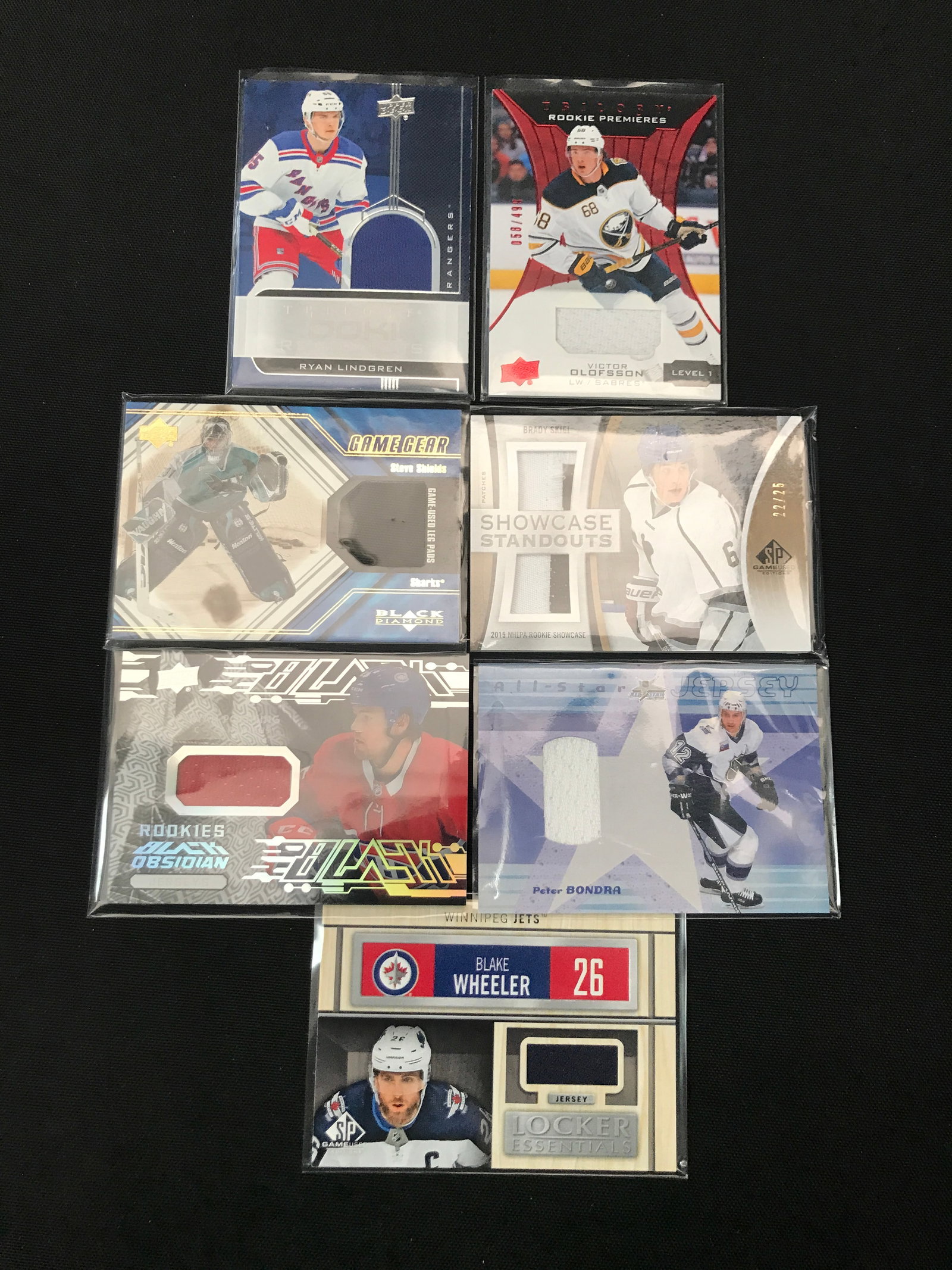 LOT OF 7 UPPER DECK PATCH HOCKEY TRADING CARDS: Prices are in Canadian dollars