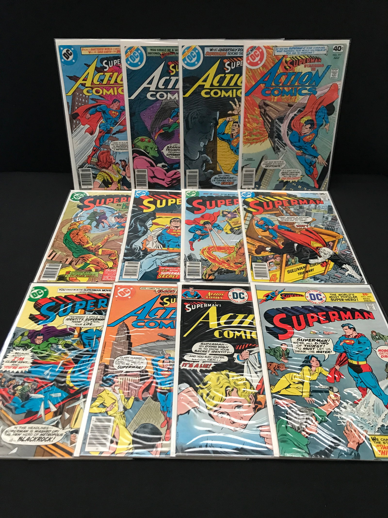 LOT OF 12 COMICS FEATURING SUPERMAN - DC COMICS (1 of 1)