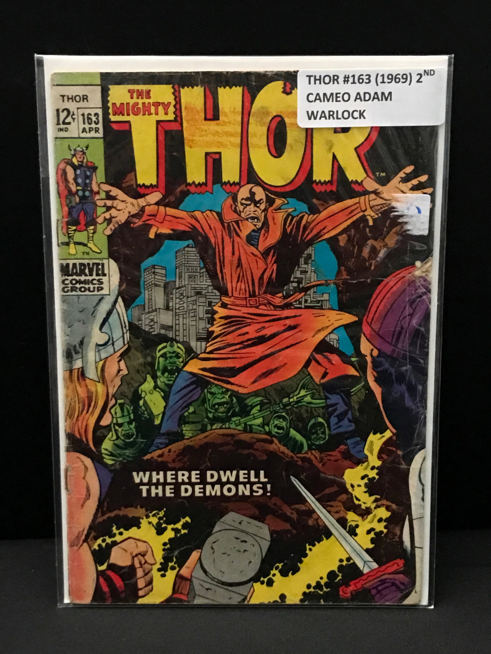 THE MIGHTY THOR #163 (1969) 2ND CAMEO ADAM WARLOCK - MARVEL COMICS: Prices are in Canadian dollars