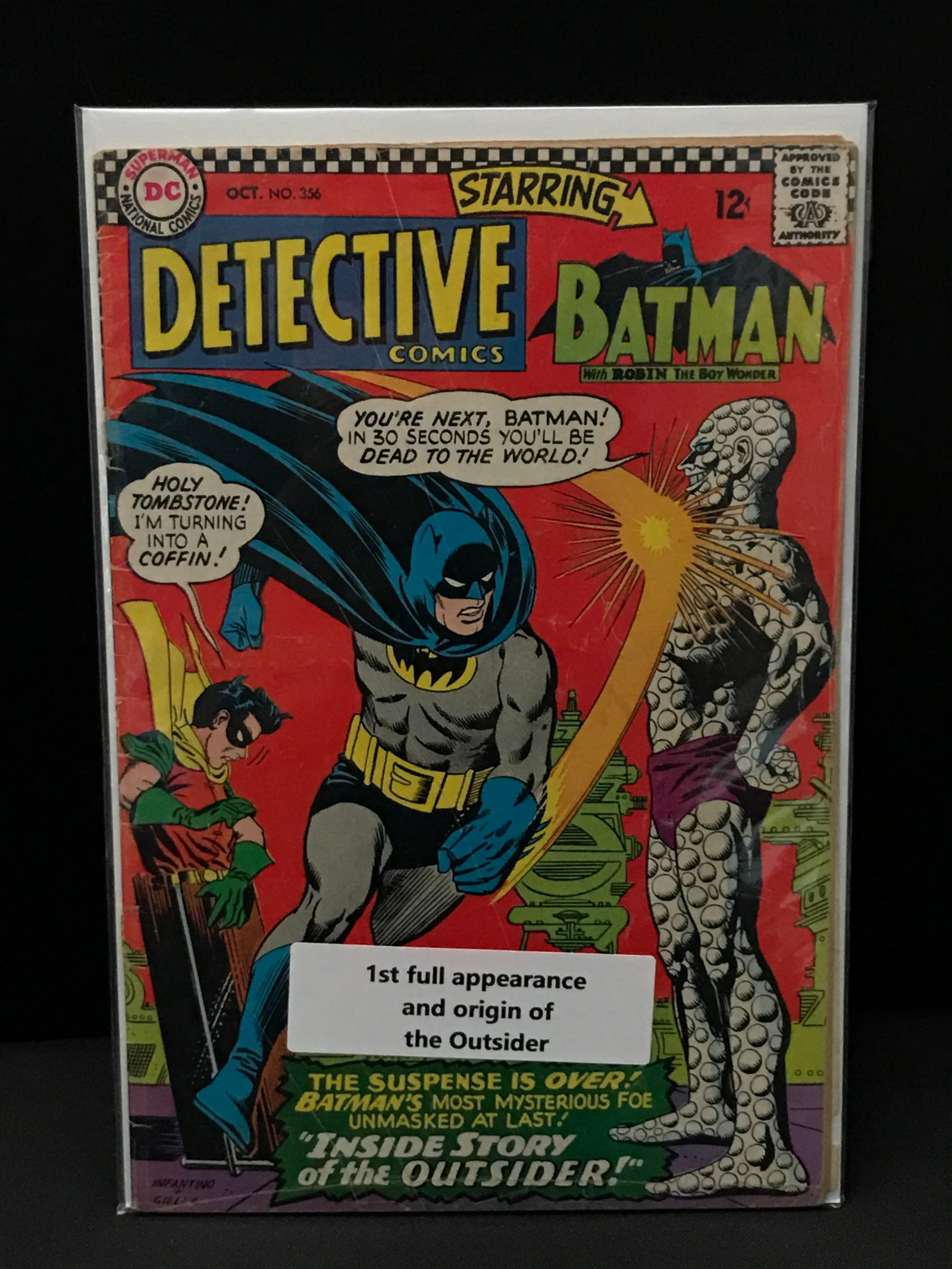 DETECTIVE COMICS #356 1ST APP AND ORIGIN OF THE OUTSIDER - DC COMICS: Prices are in Canadian dollars
